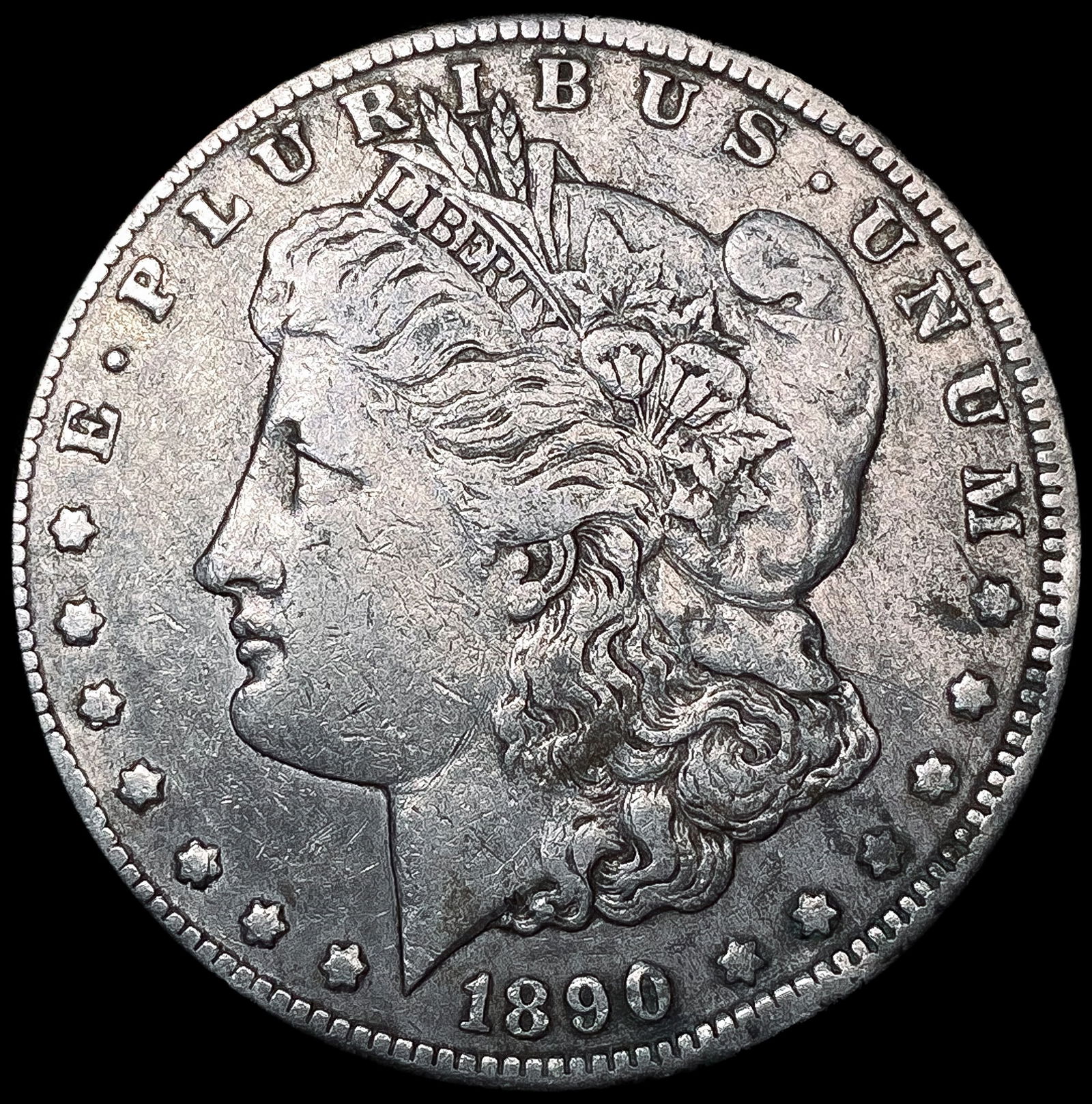 1890-CC Morgan Silver Dollar NEARLY UNCIRCULATED (1 of 2)