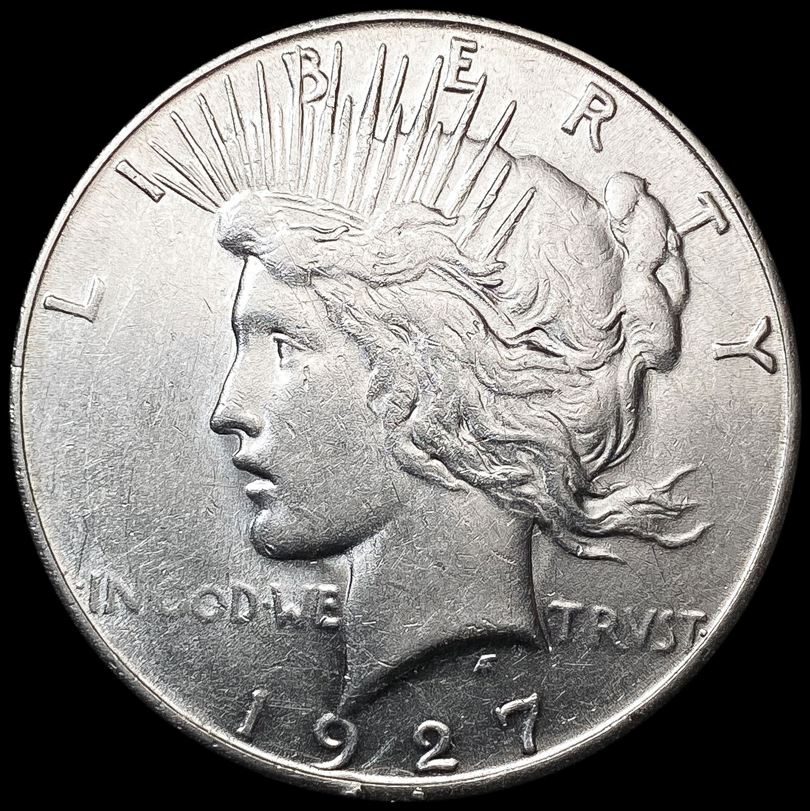 1927-S Silver Peace Dollar CLOSELY UNCIRCULATED (1 of 2)