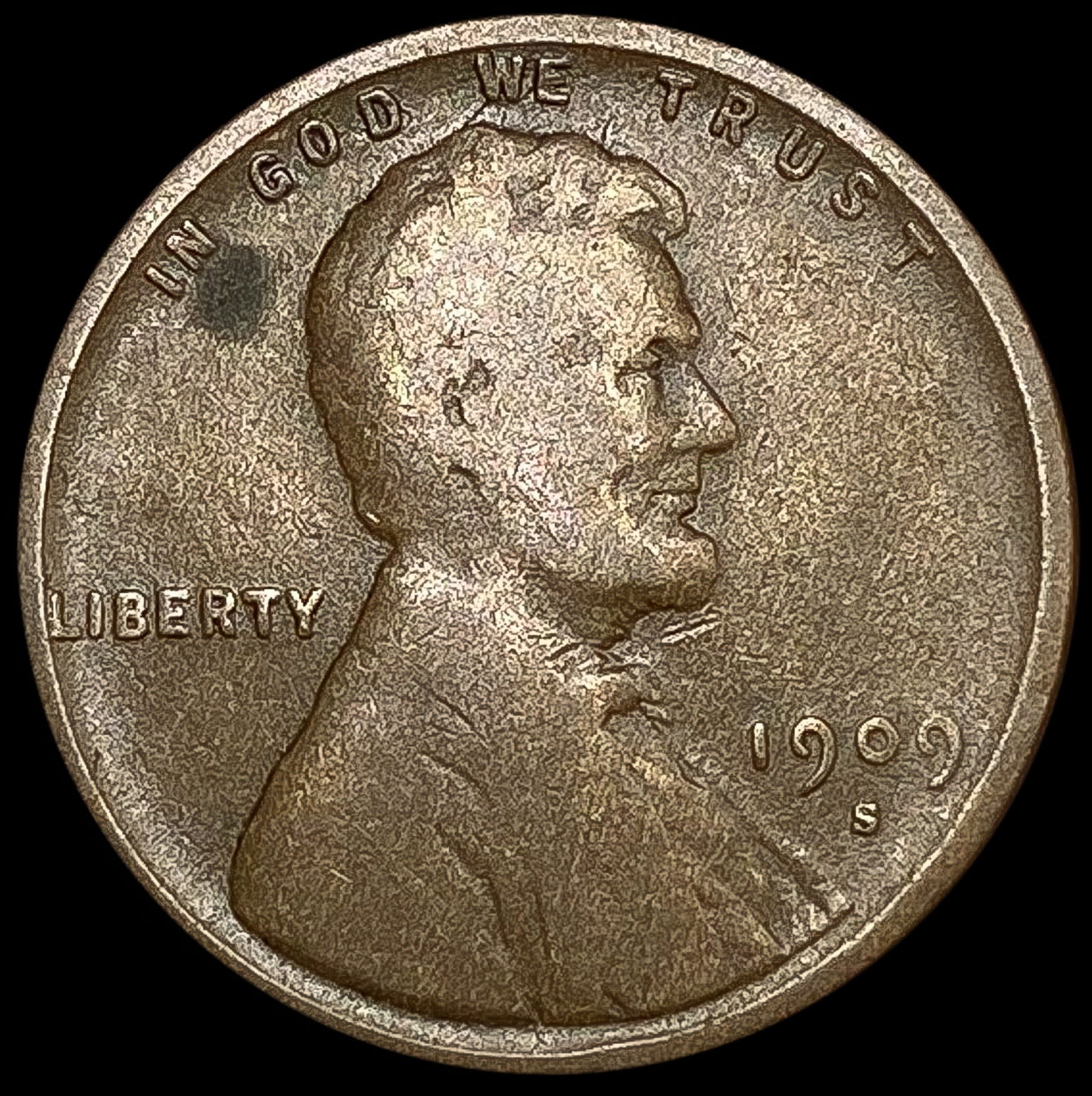 1909-S Wheat Cent LIGHTLY CIRCULATED (1 of 2)