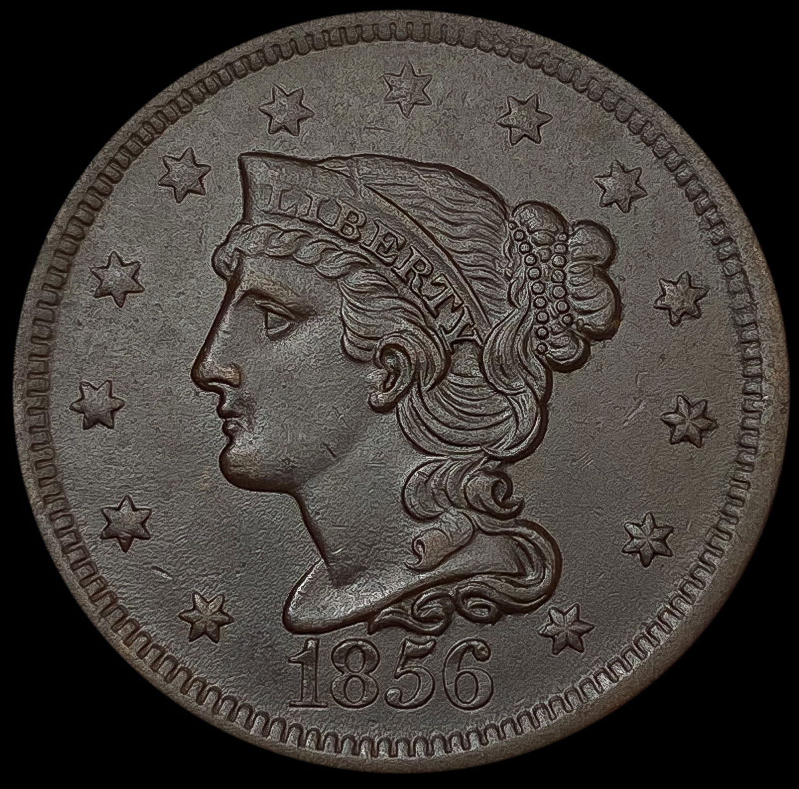 1856 Slanted 5 Large Cent CLOSELY UNCIRCULATED (1 of 2)