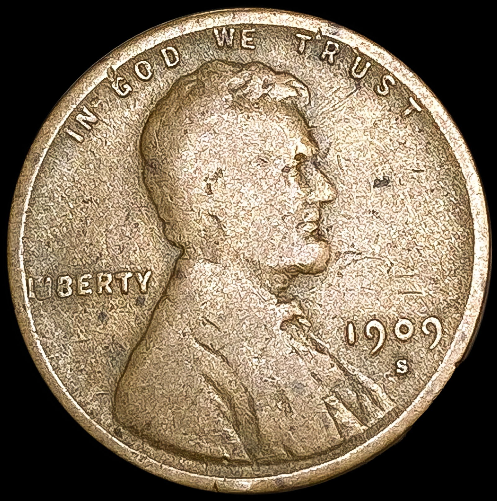 1909-S VDB Wheat Cent NICELY CIRCULATED (1 of 2)