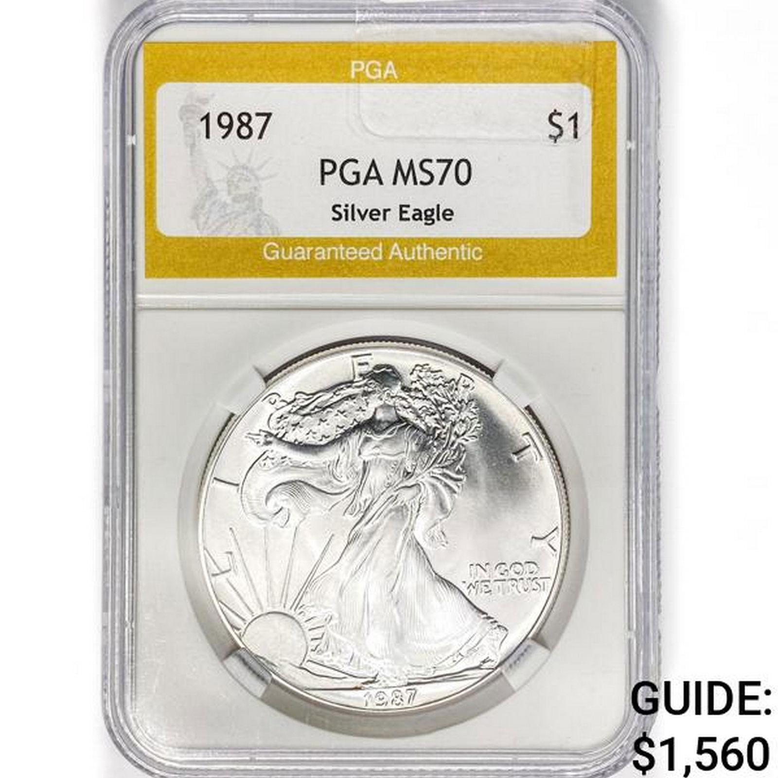 1987 American Silver Eagle PGA MS70 (1 of 2)