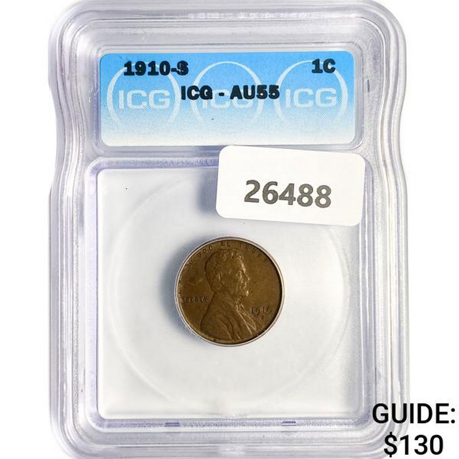 1910-S Wheat Cent ICG AU55 (1 of 2)