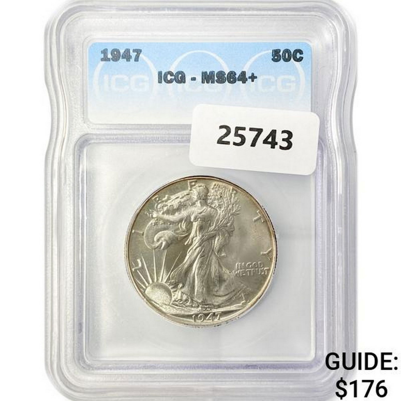 1947 Walking Liberty Half Dollar ICG MS64+ (1 of 2)