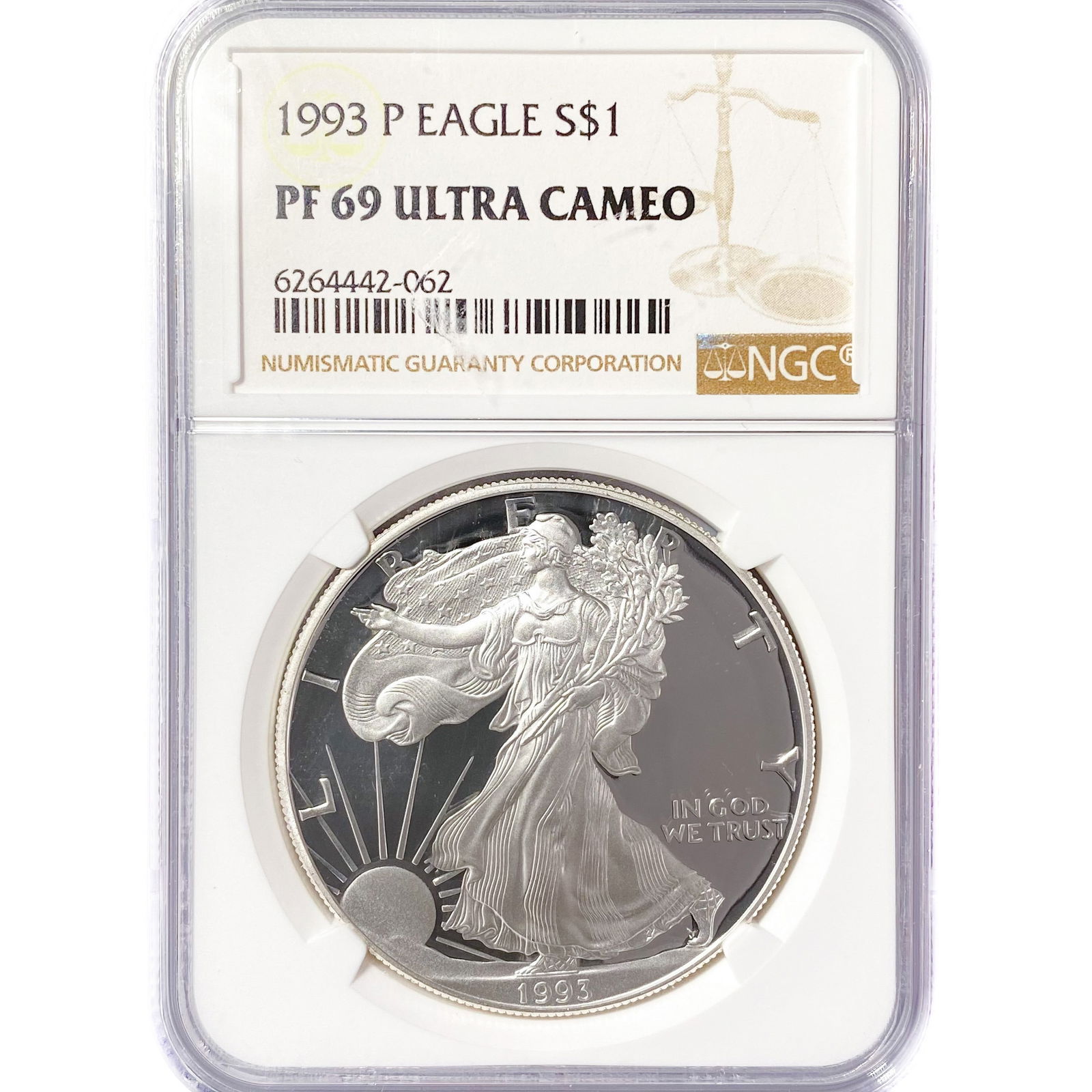 1993-P American Silver Eagle NGC PF69 UC (1 of 2)