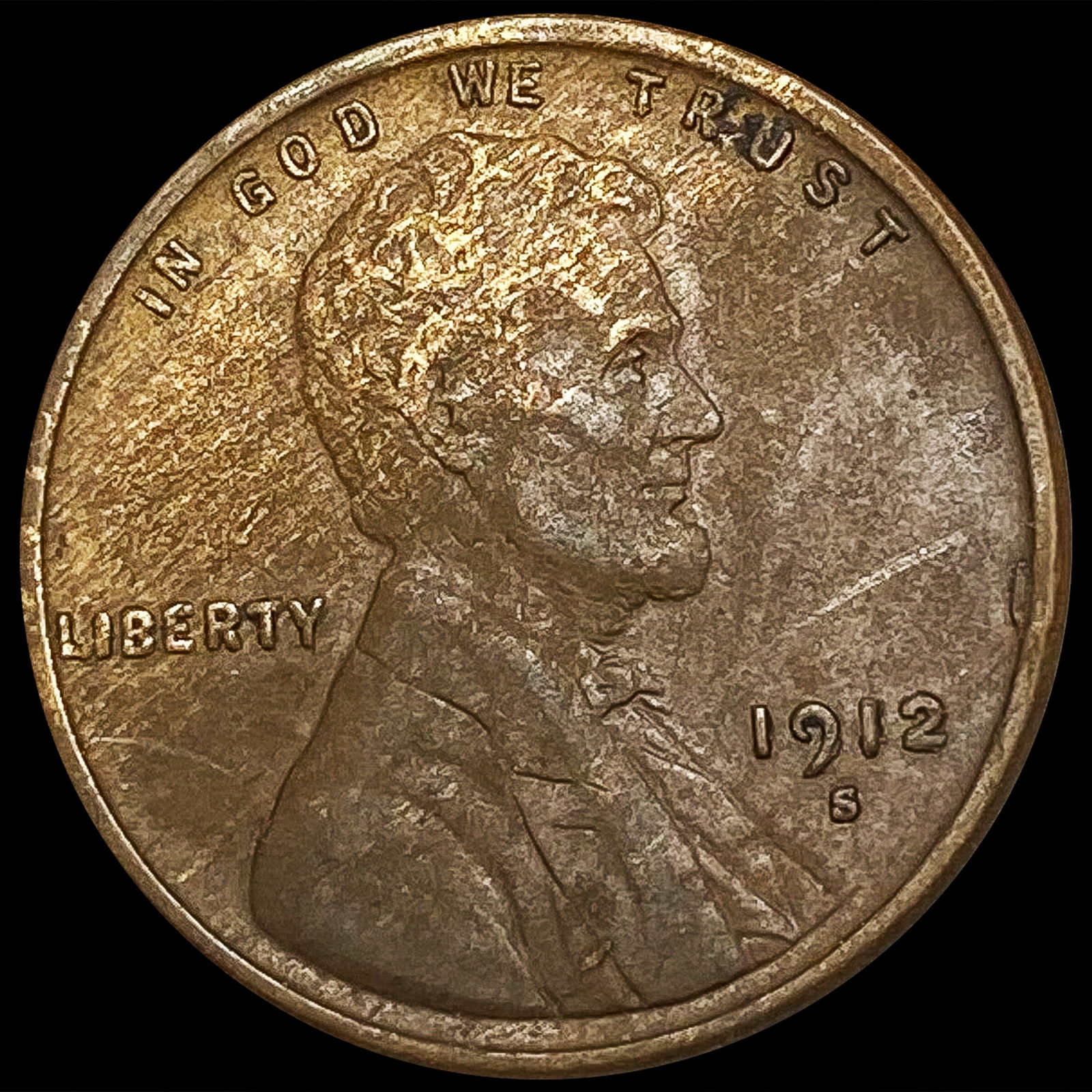 1912-S Wheat Cent CHOICE AU (1 of 2)