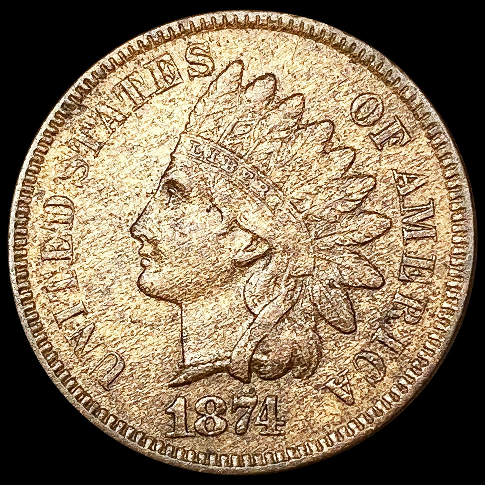 1874 Indian Head Cent HIGH GRADE (1 of 2)