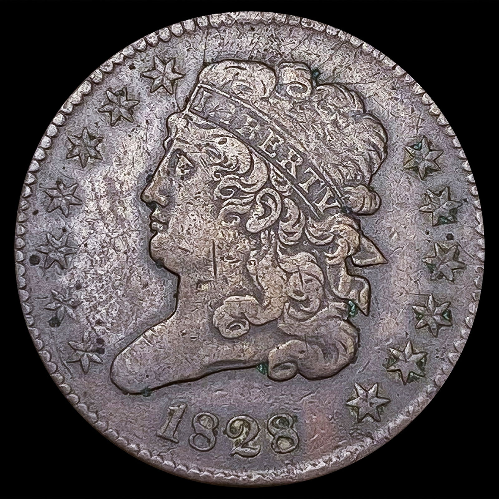 1828 Classic Head Half Cent NICELY CIRCULATED (1 of 2)