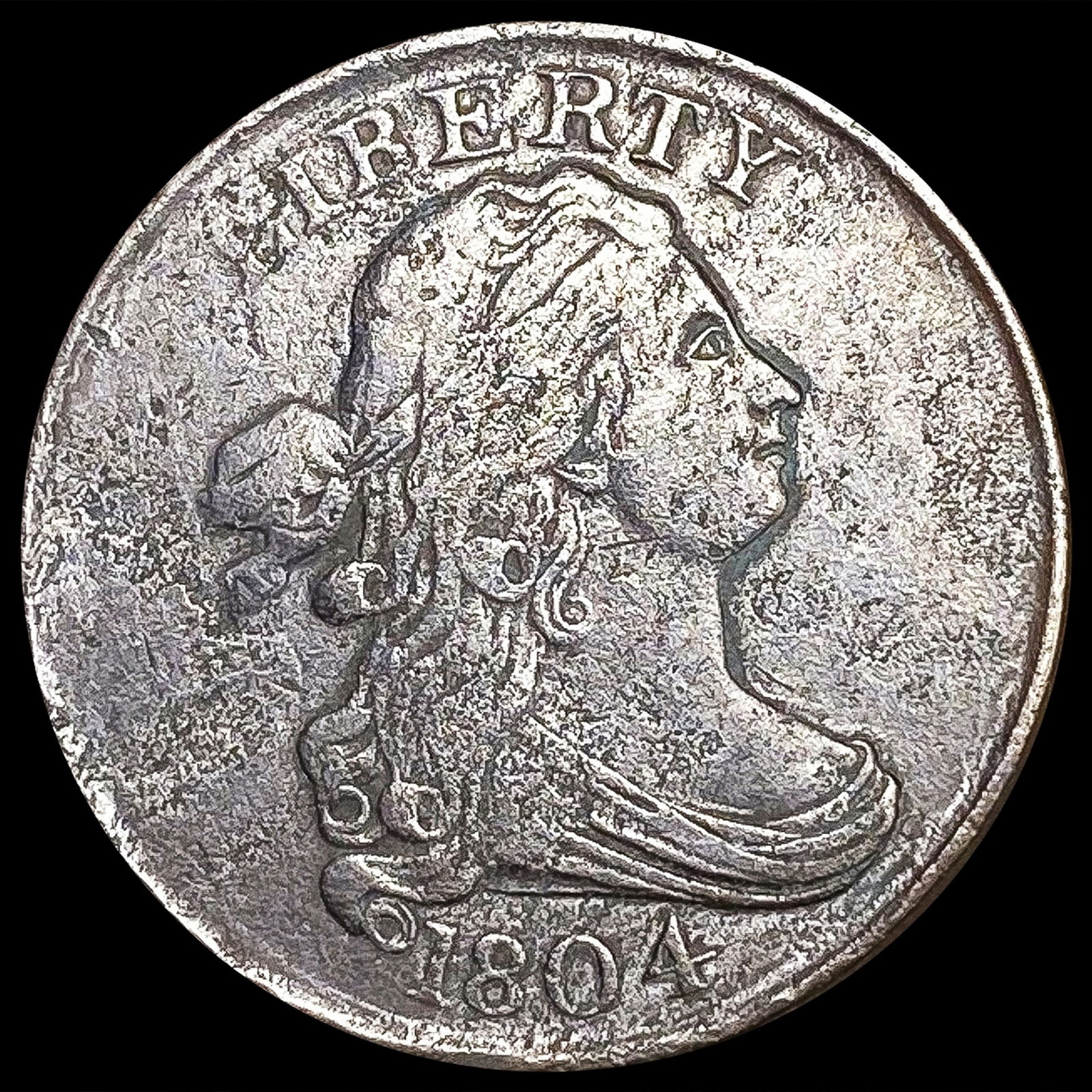 1804 Draped Bust Half Cent NICELY CIRCULATED (1 of 2)
