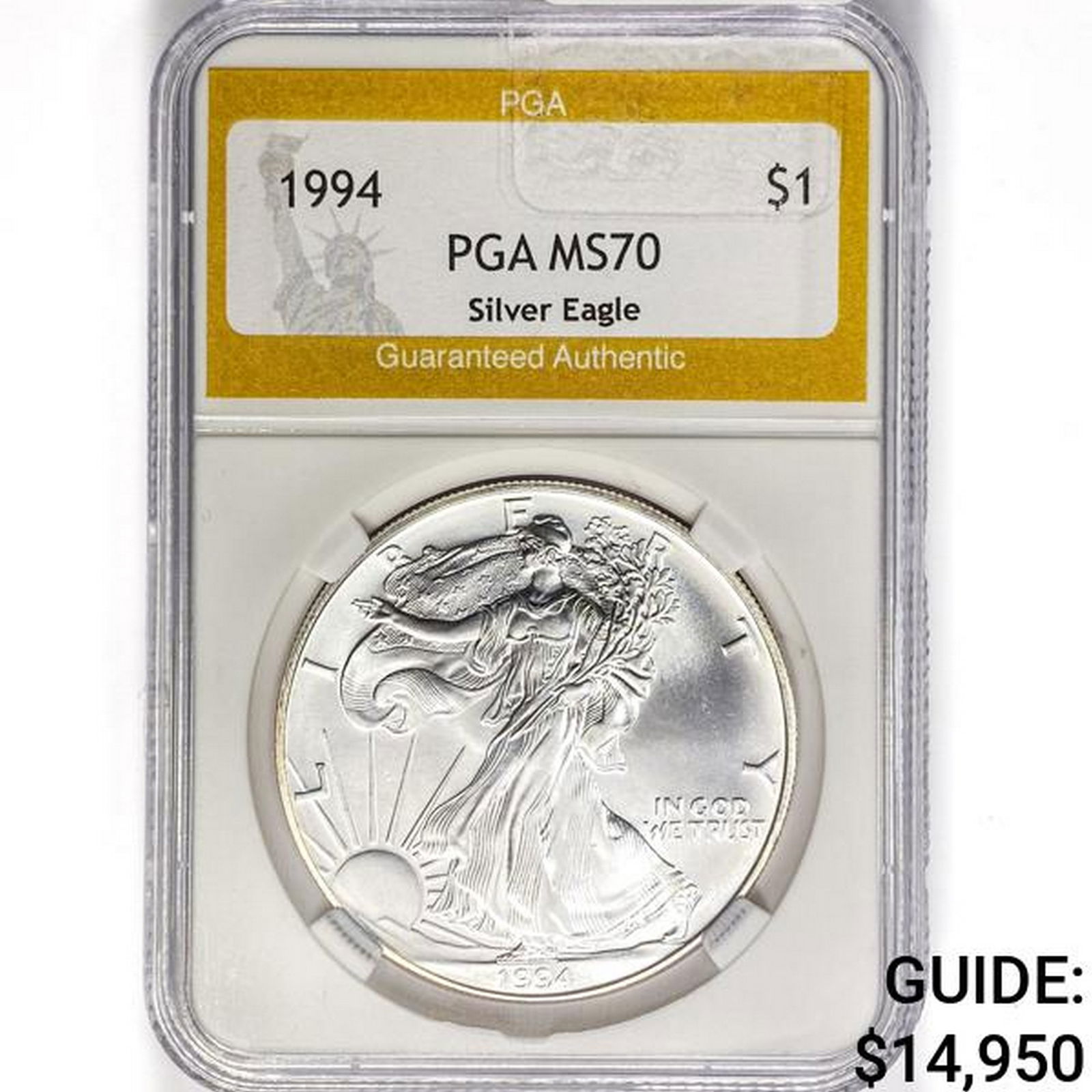 1994 American Silver Eagle PGA MS70 (1 of 2)