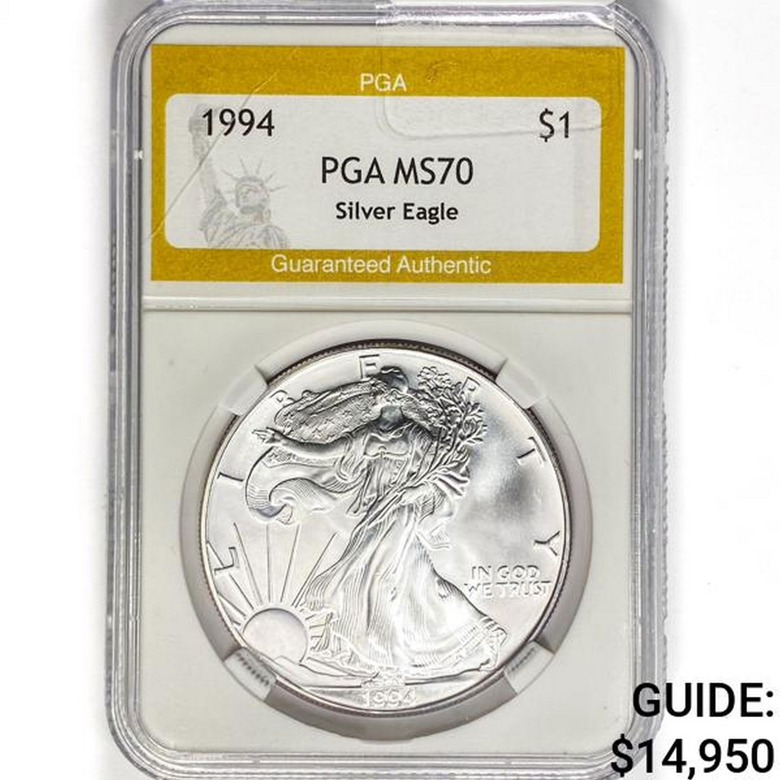 1994 American Silver Eagle PGA MS70 (1 of 2)