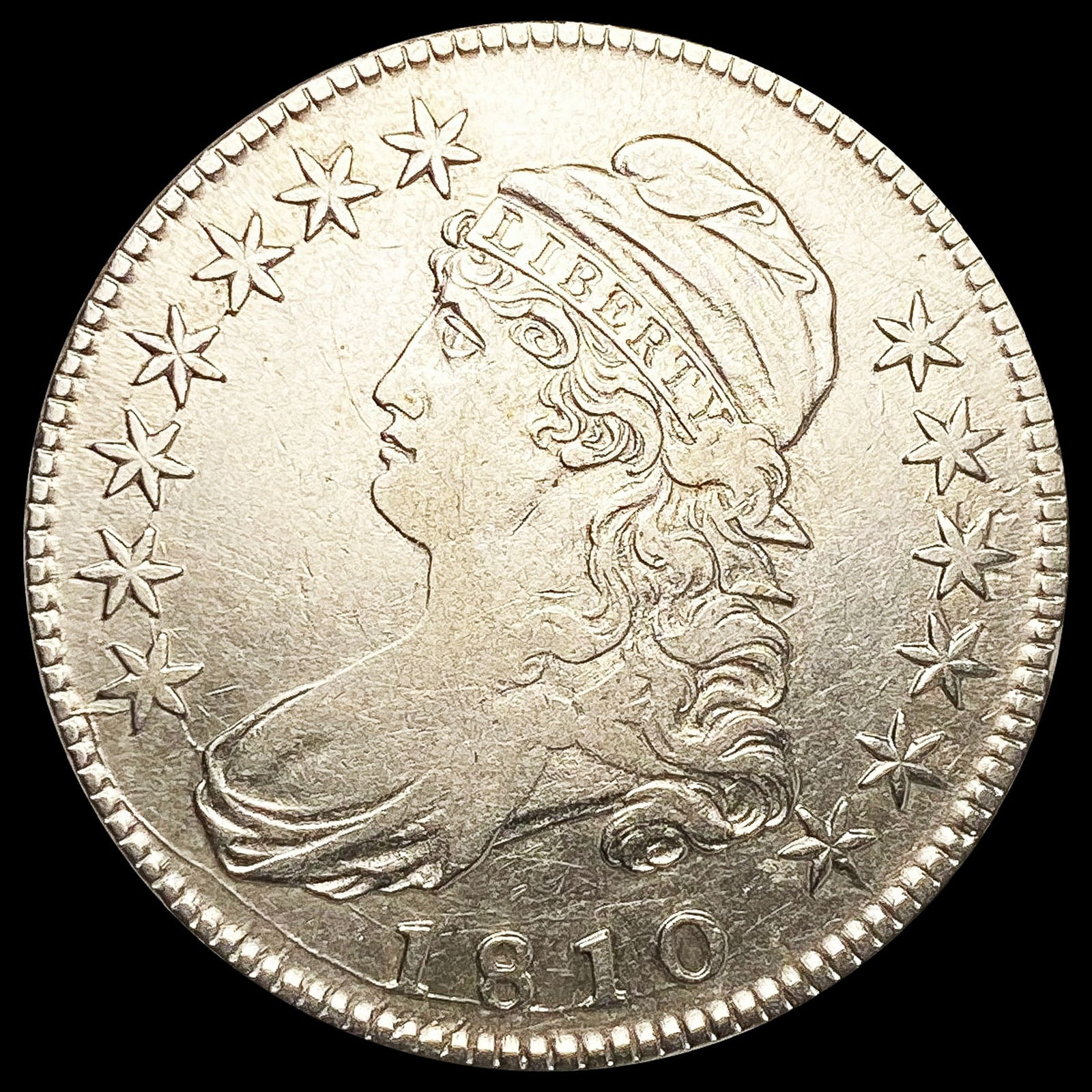 1810 Capped Bust Half Dollar CLOSELY UNCIRCULATED (1 of 2)