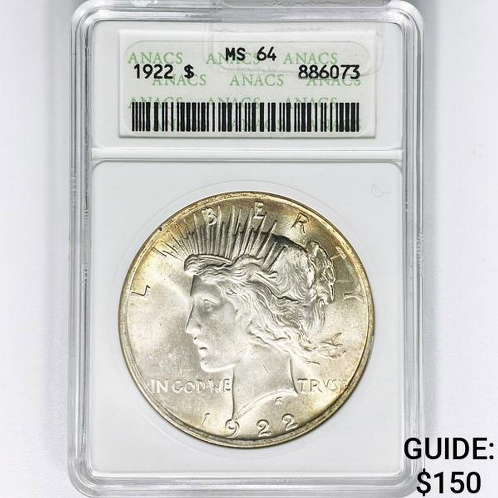 1922 Silver Peace Dollar ANACS MS64 (1 of 2)