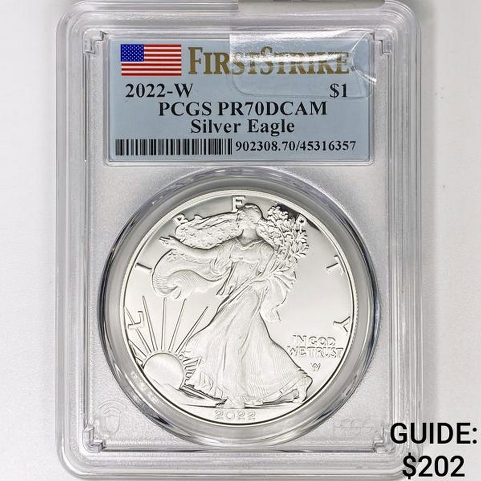 2022-W American Silver Eagle PCGS PR70 DCAM (1 of 2)