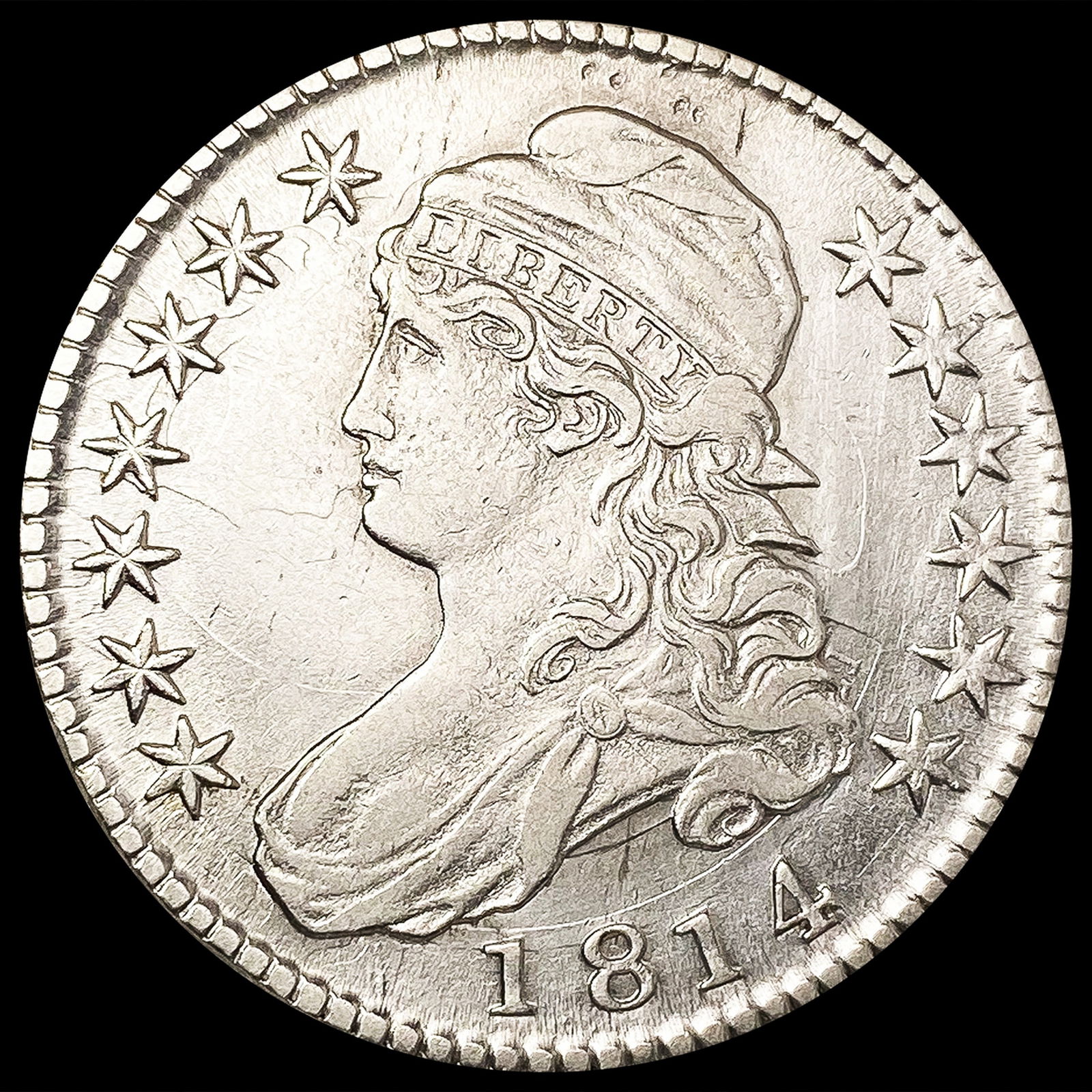 1814 Capped Bust Half Dollar CLOSELY UNCIRCULATED (1 of 2)