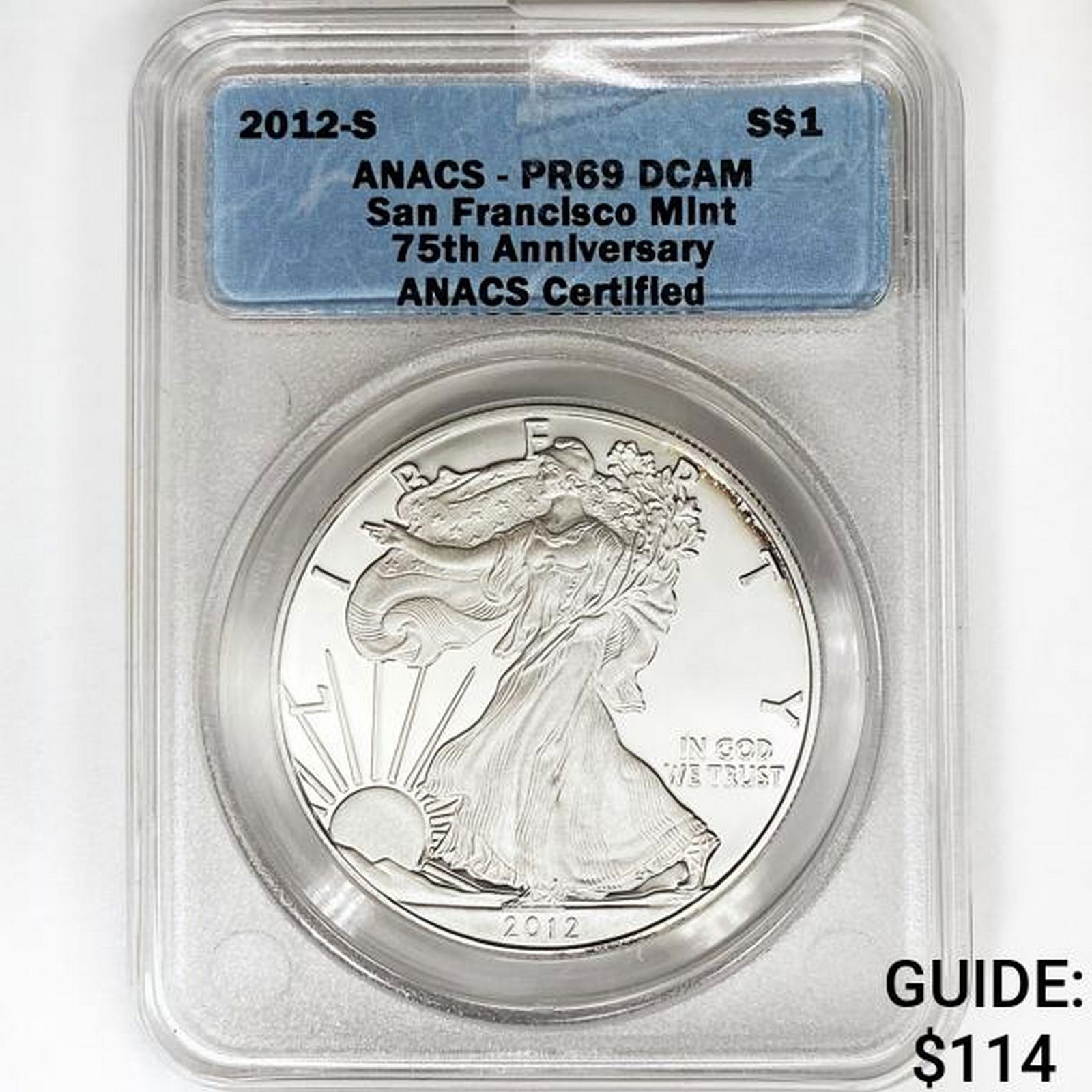 2012-S American Silver Eagle ANACS PR69 DCAM (1 of 2)