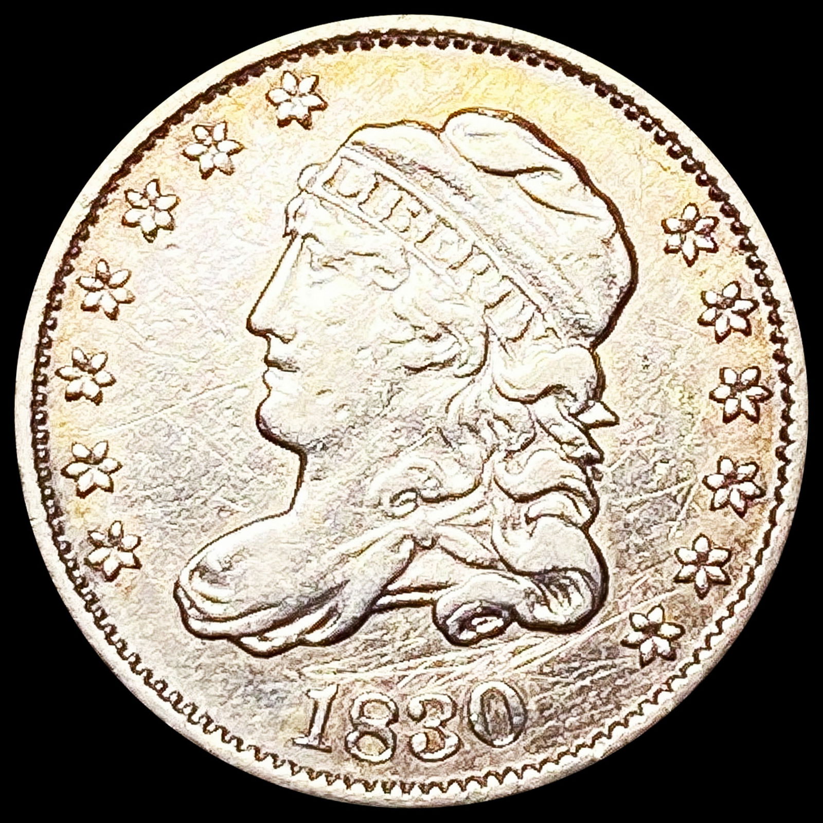 1830 Capped Bust Half Dime CLOSELY UNCIRCULATED (1 of 2)