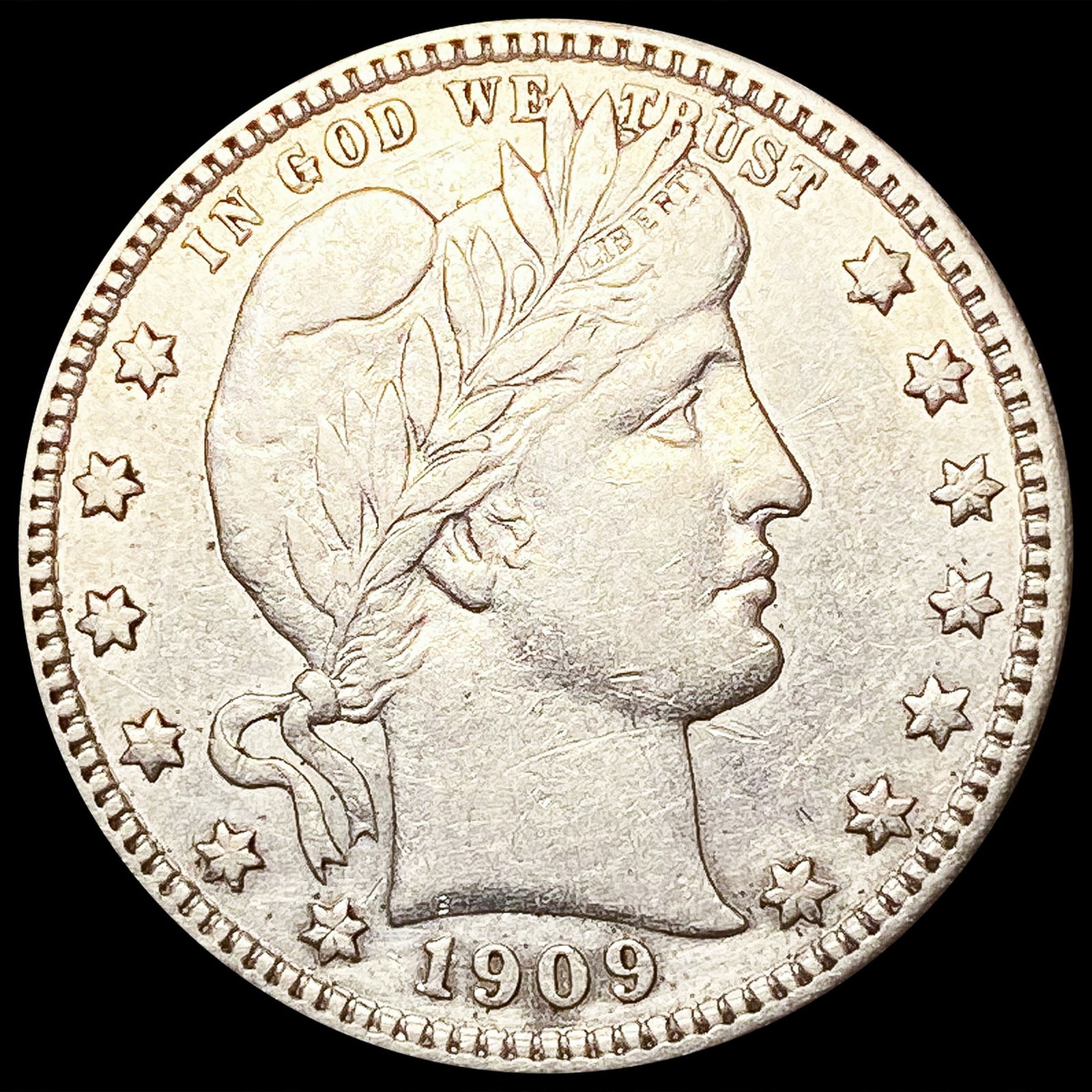 1909-D Barber Quarter CLOSELY UNCIRCULATED (1 of 2)