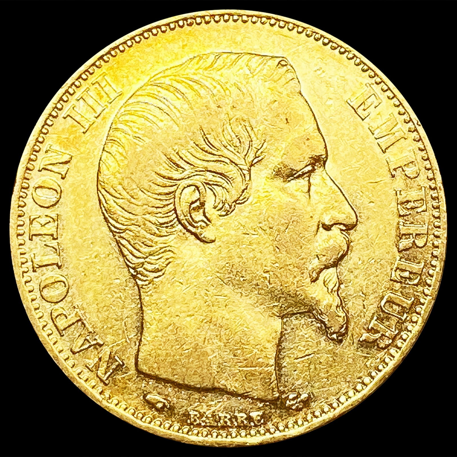 1857-A France .1867oz Gold 20 Francs HIGH GRADE: 1857-A France .1867oz Gold 20 Francs HIGH GRADE