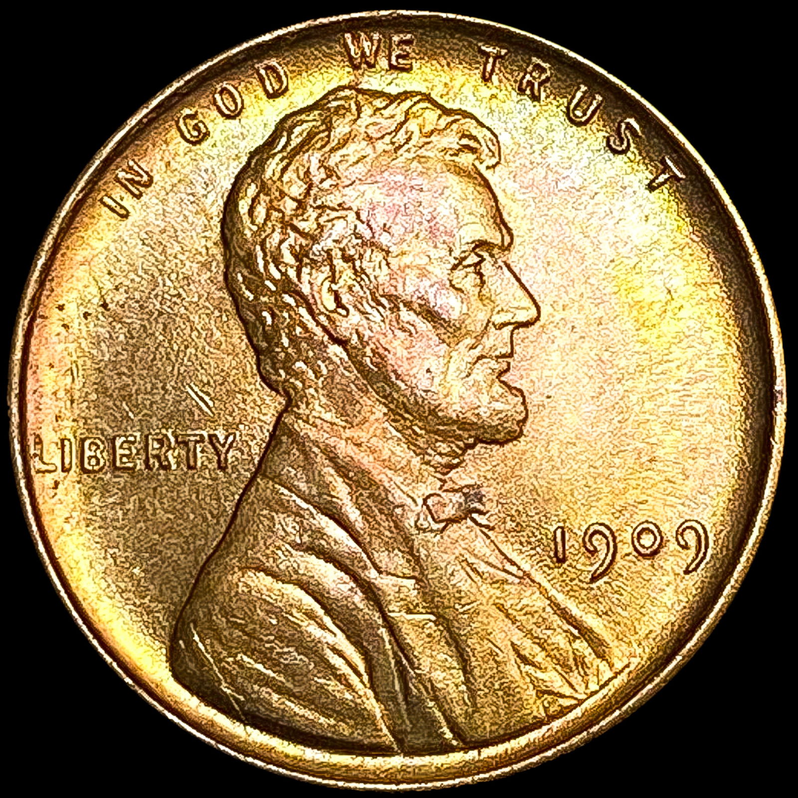 1909 VDB RED Wheat Cent GEM BU (1 of 2)