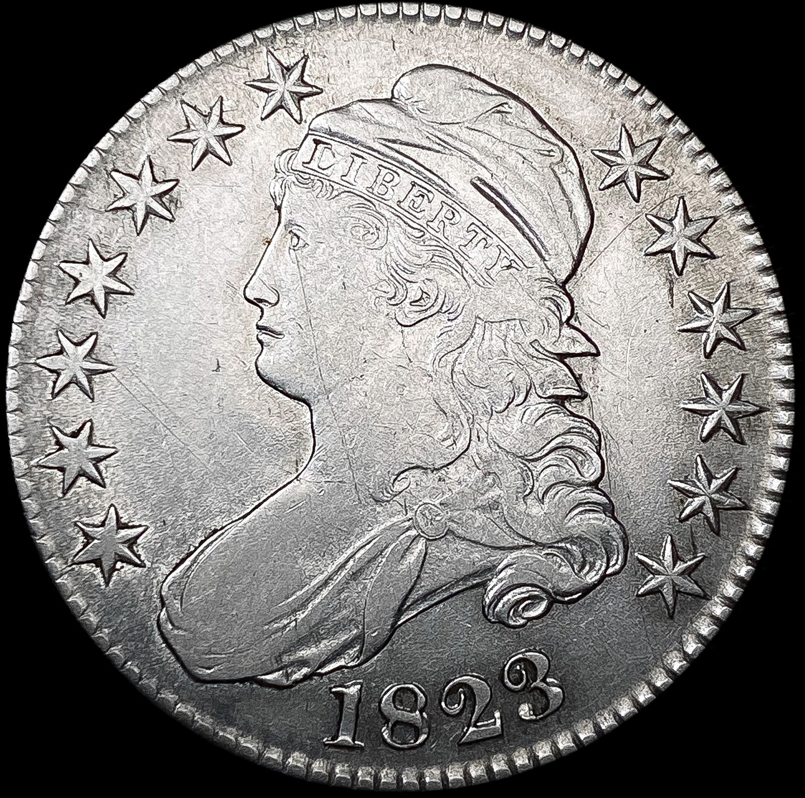 1823 Capped Bust Half Dollar HIGH GRADE (1 of 2)