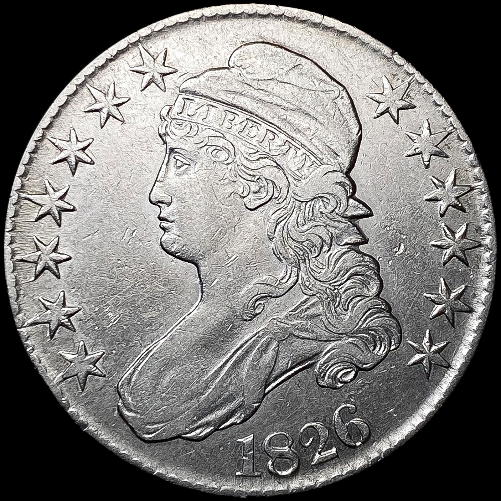 1826 Capped Bust Half Dollar NEARLY UNCIRCULATED (1 of 2)