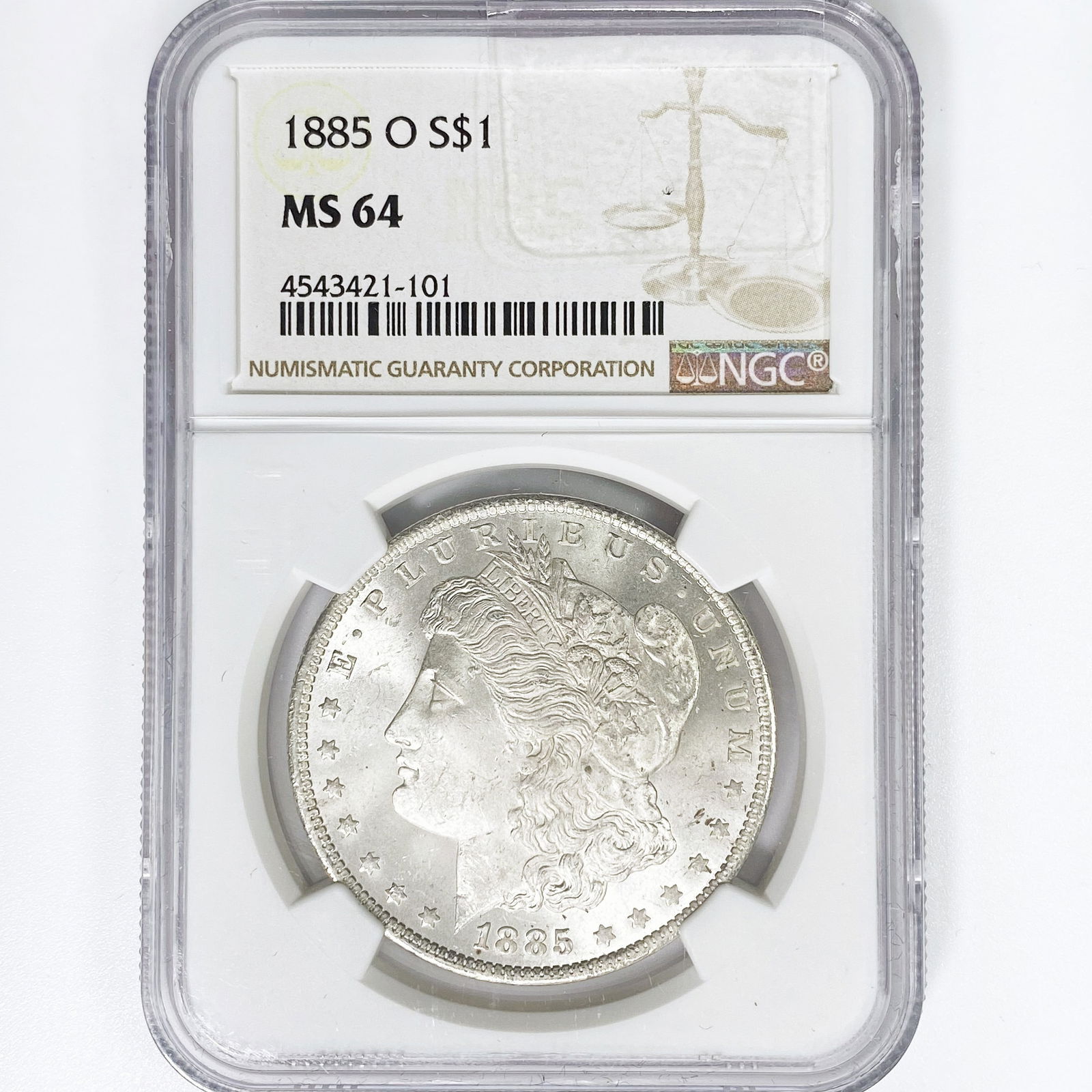 1885-O Morgan Silver Dollar NGC MS64 (1 of 2)
