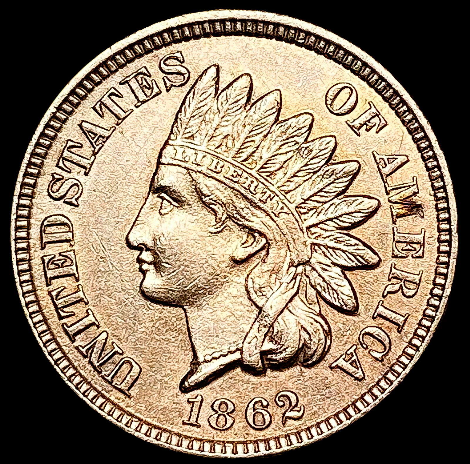 1862 RD Indian Head Cent GEM BU (1 of 2)