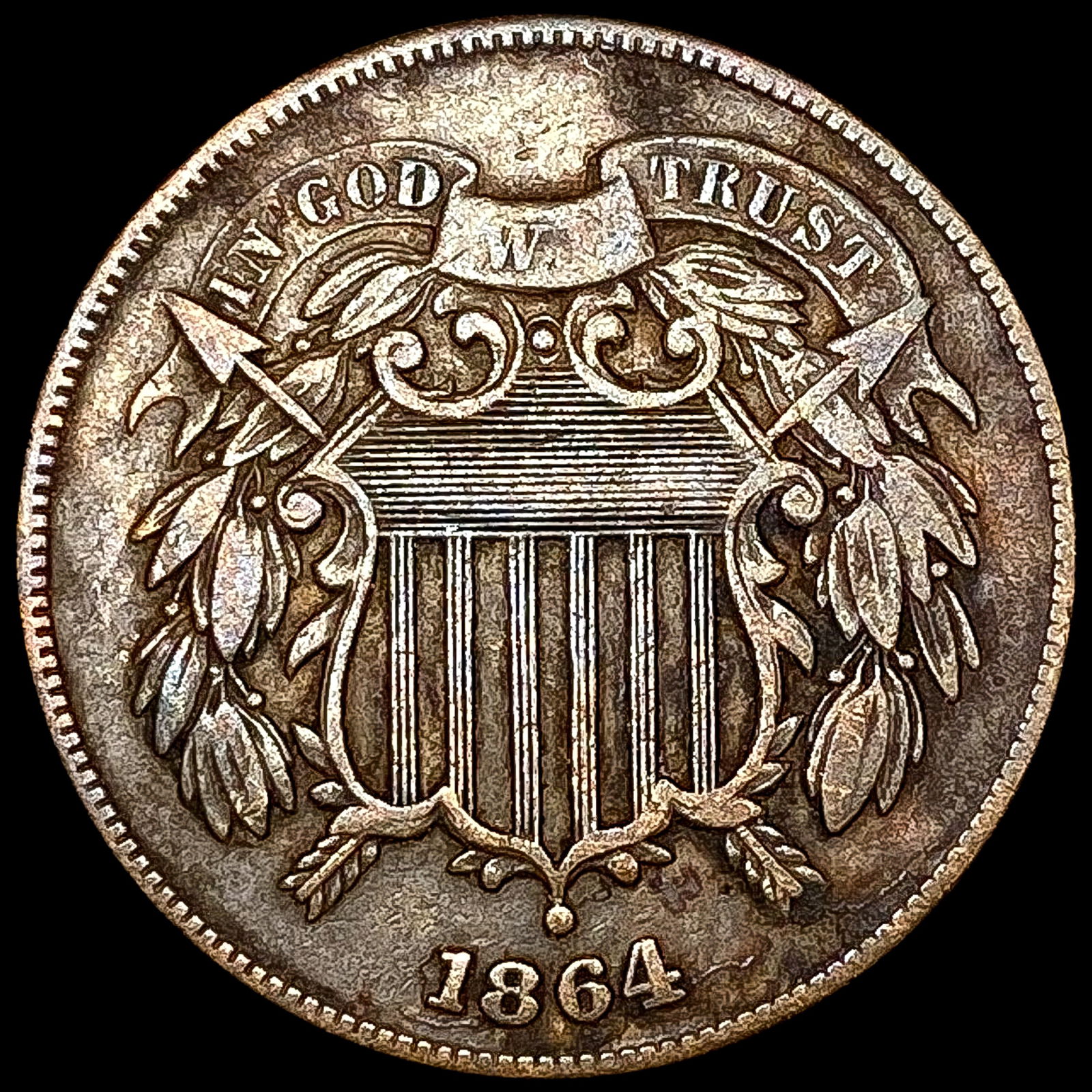 1864 Two Cent Piece CLOSELY UNCIRCULATED (1 of 2)