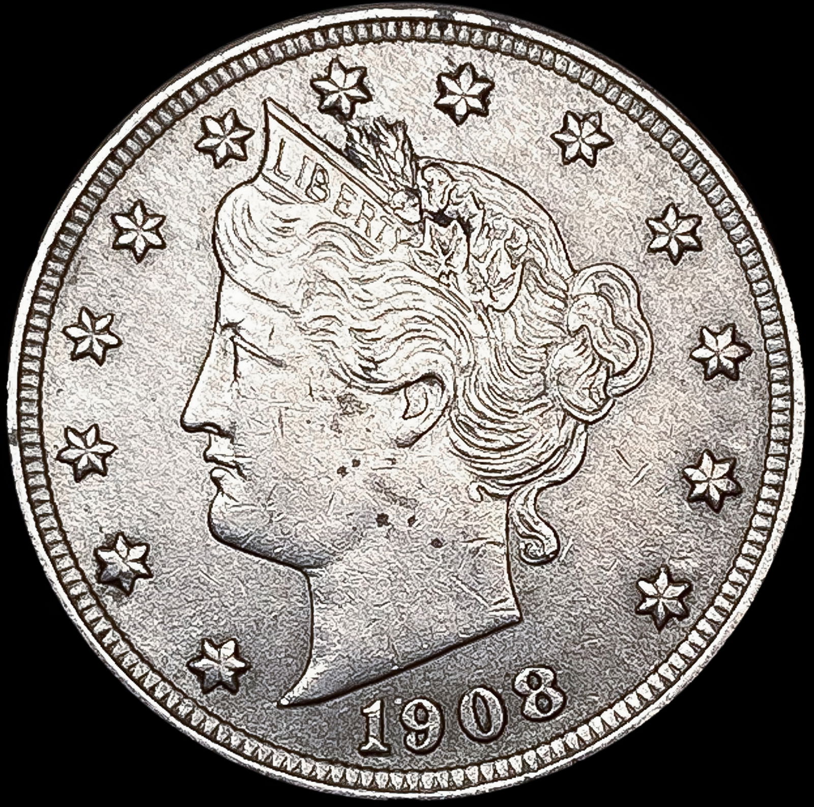 1908 Liberty Victory Nickel CLOSELY UNCIRCULATED (1 of 2)