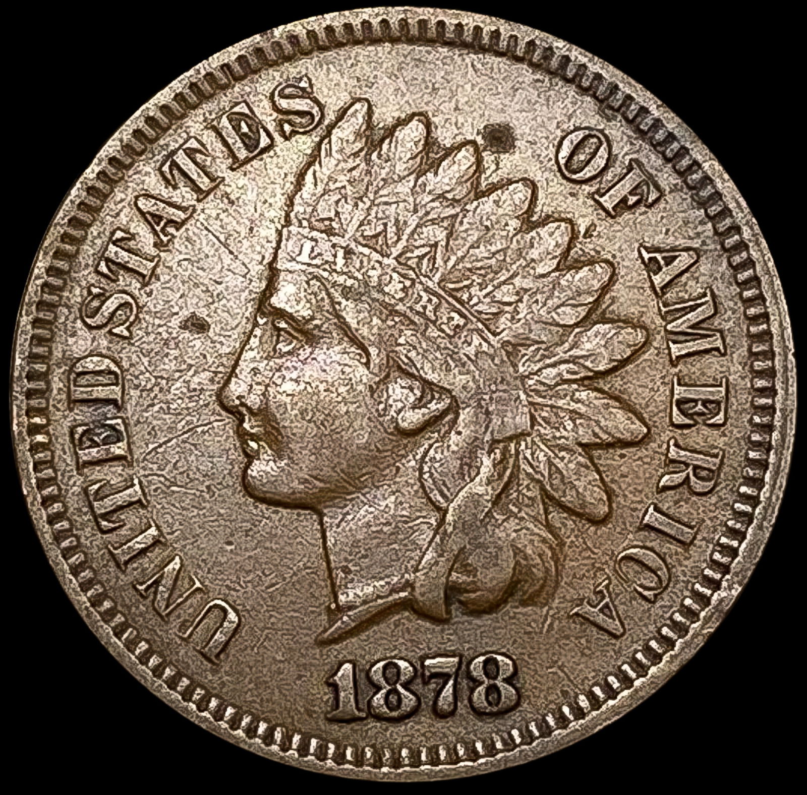 1878 Indian Head Cent NEARLY UNCIRCULATED (1 of 2)