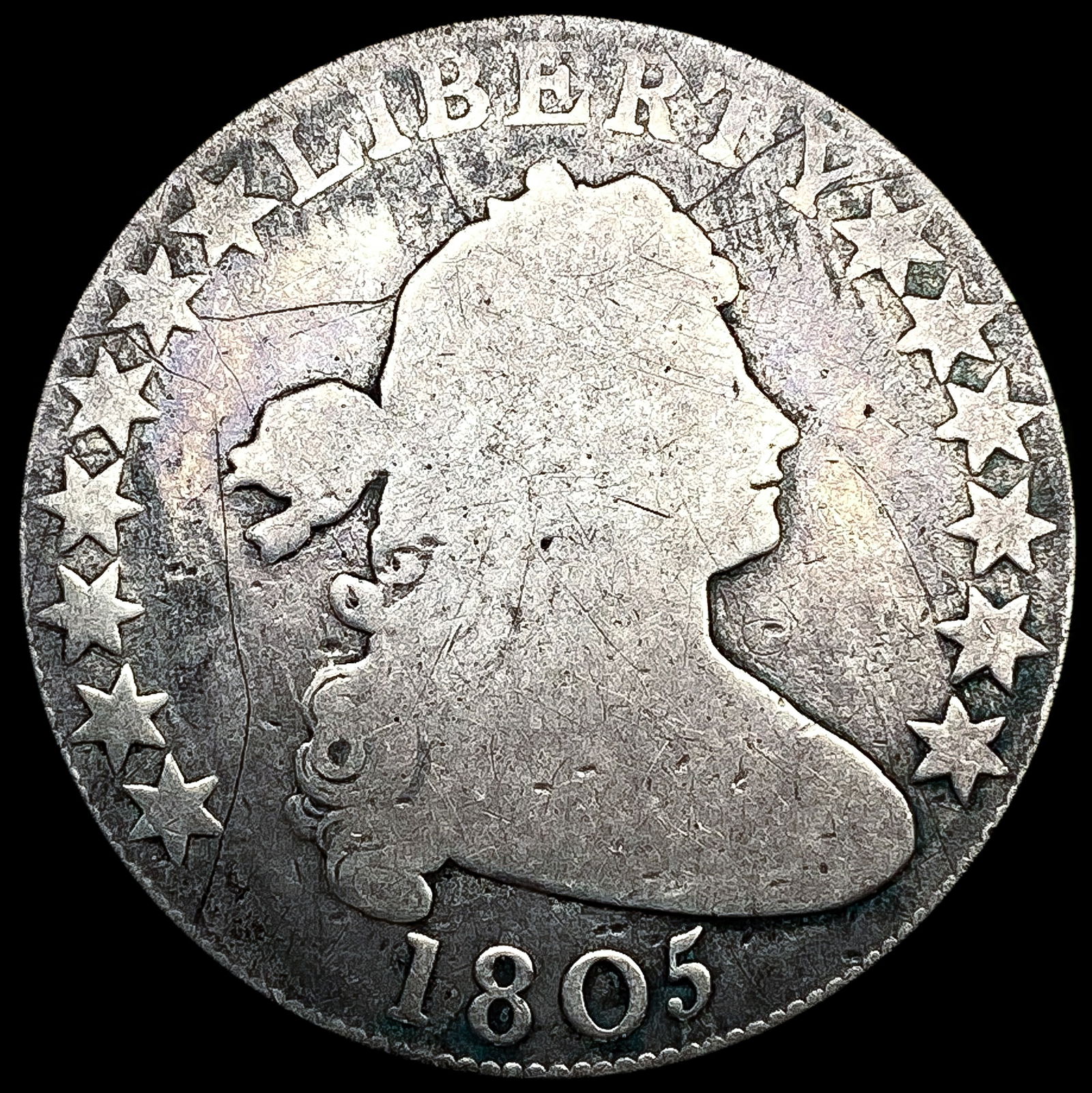 1805 Draped Bust Half Dollar NICELY CIRCULATED (1 of 2)