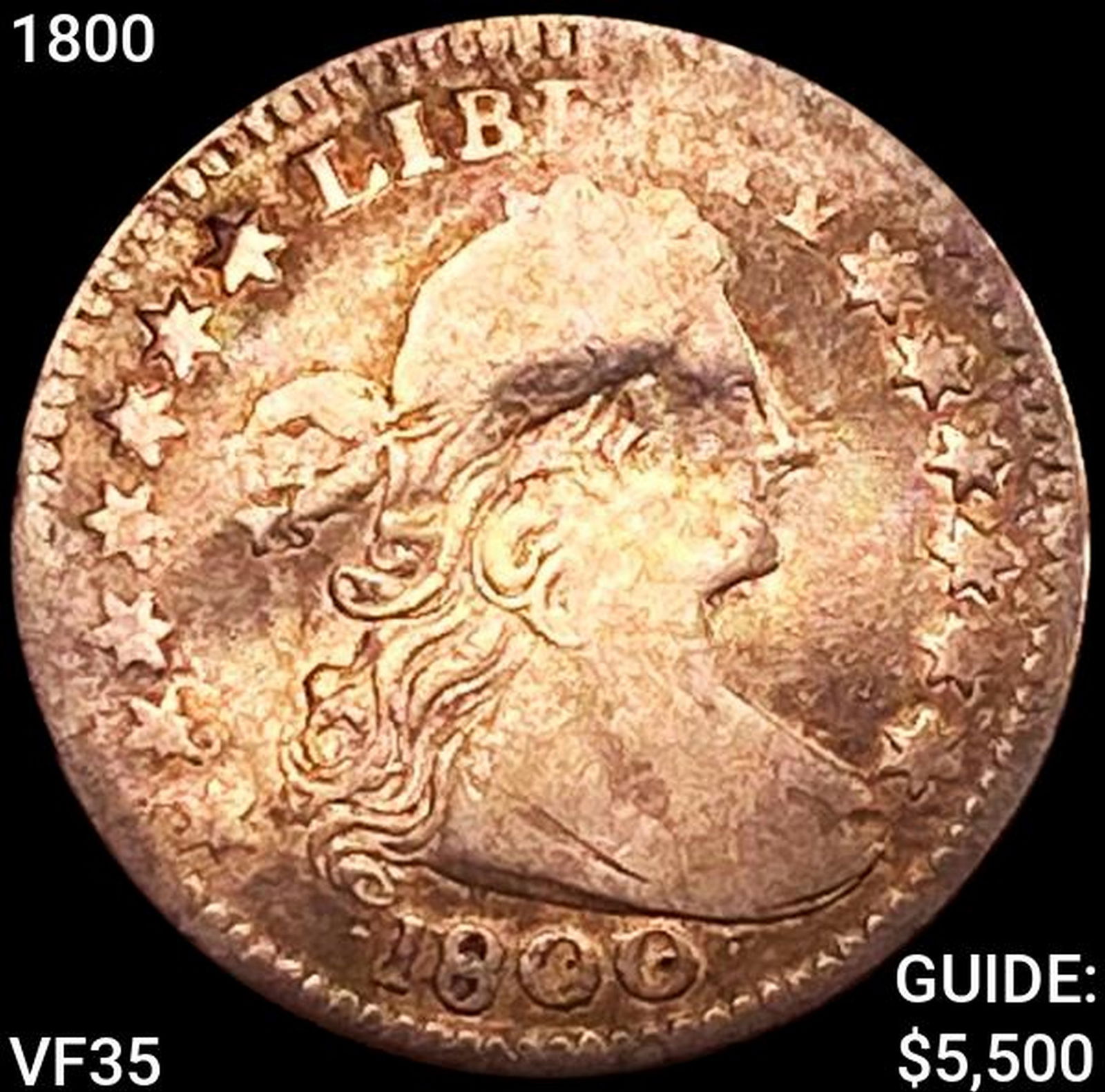 1800 Draped Bust Dime (1 of 2)