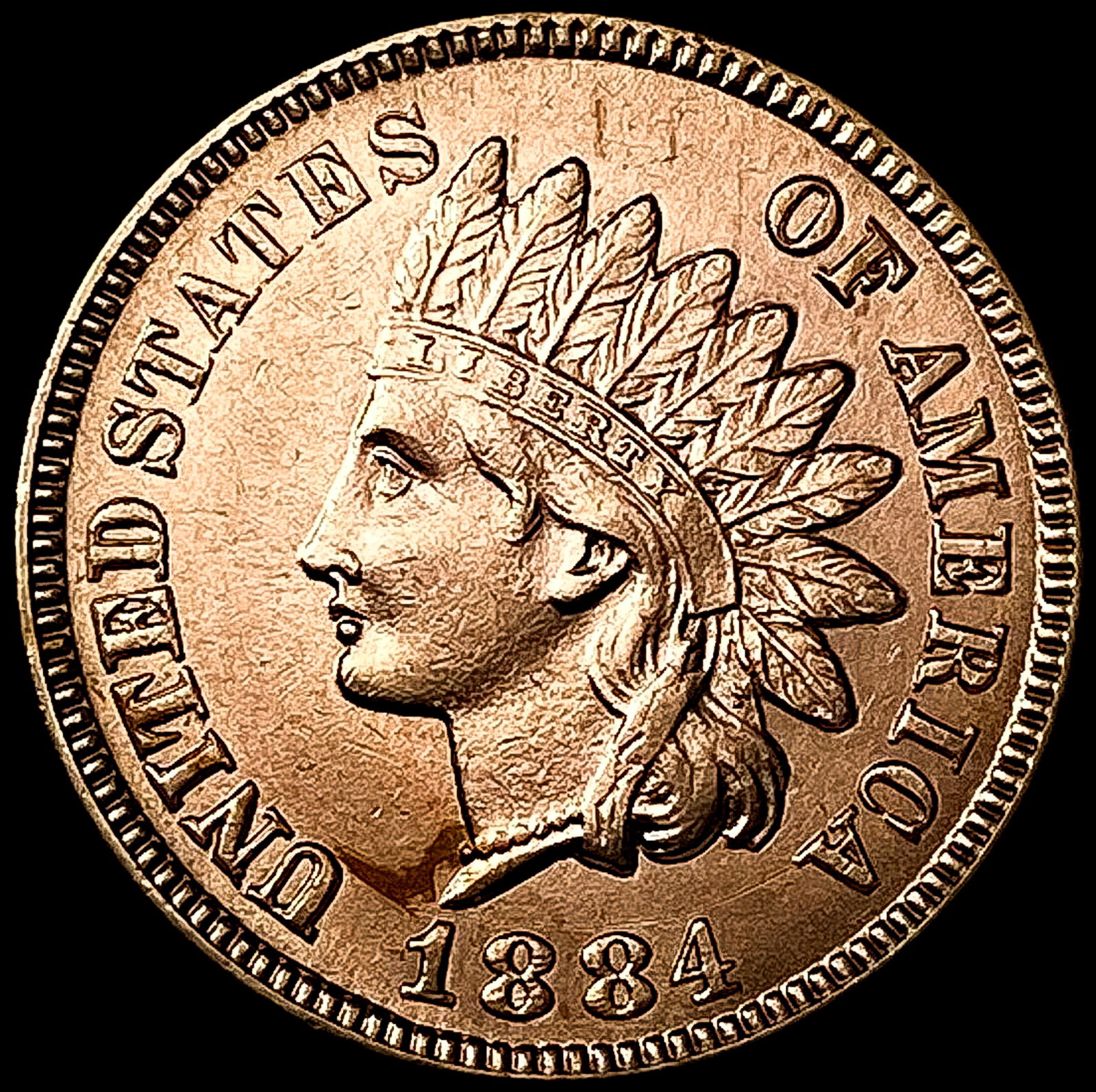 1884 Indian Head Cent CHOICE BU (1 of 2)