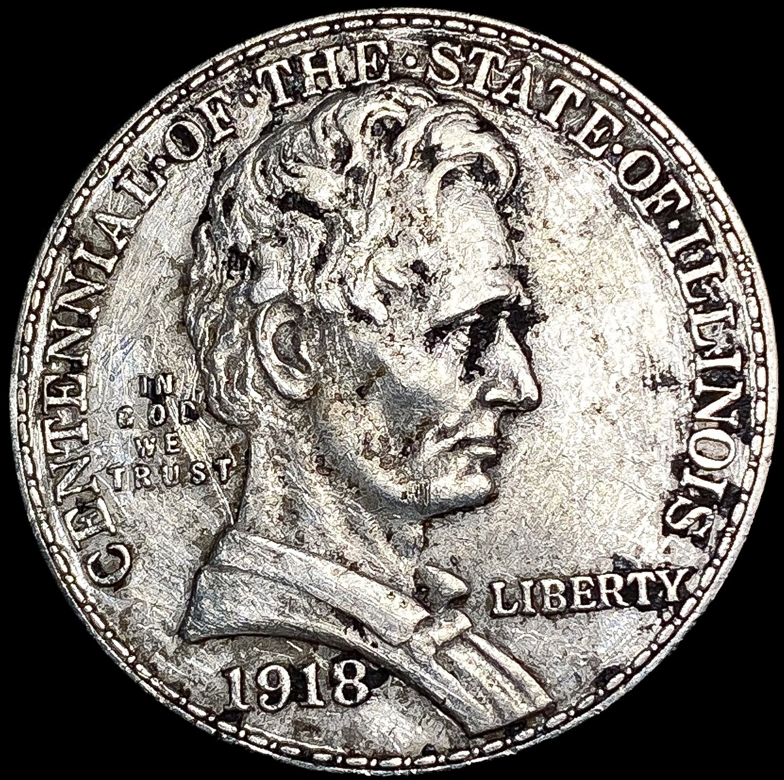 1918 Illinois Half Dollar HIGH GRADE (1 of 2)