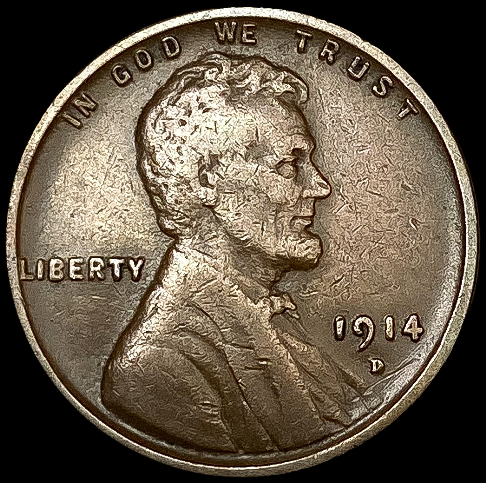 1914-D Wheat Cent LIGHTLY CIRCULATED (1 of 2)