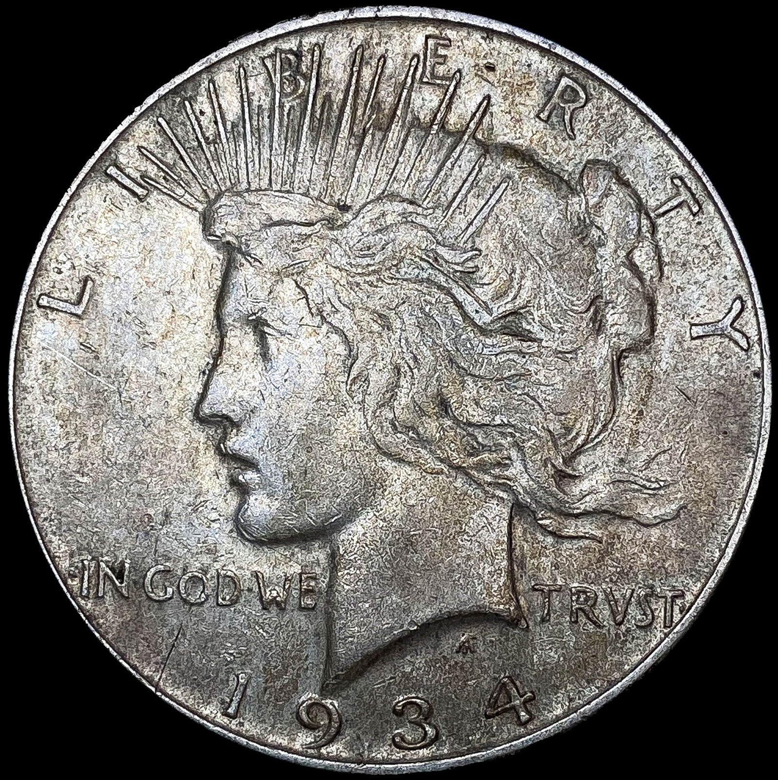 1934-D Silver Peace Dollar NEARLY UNCIRCULATED (1 of 2)