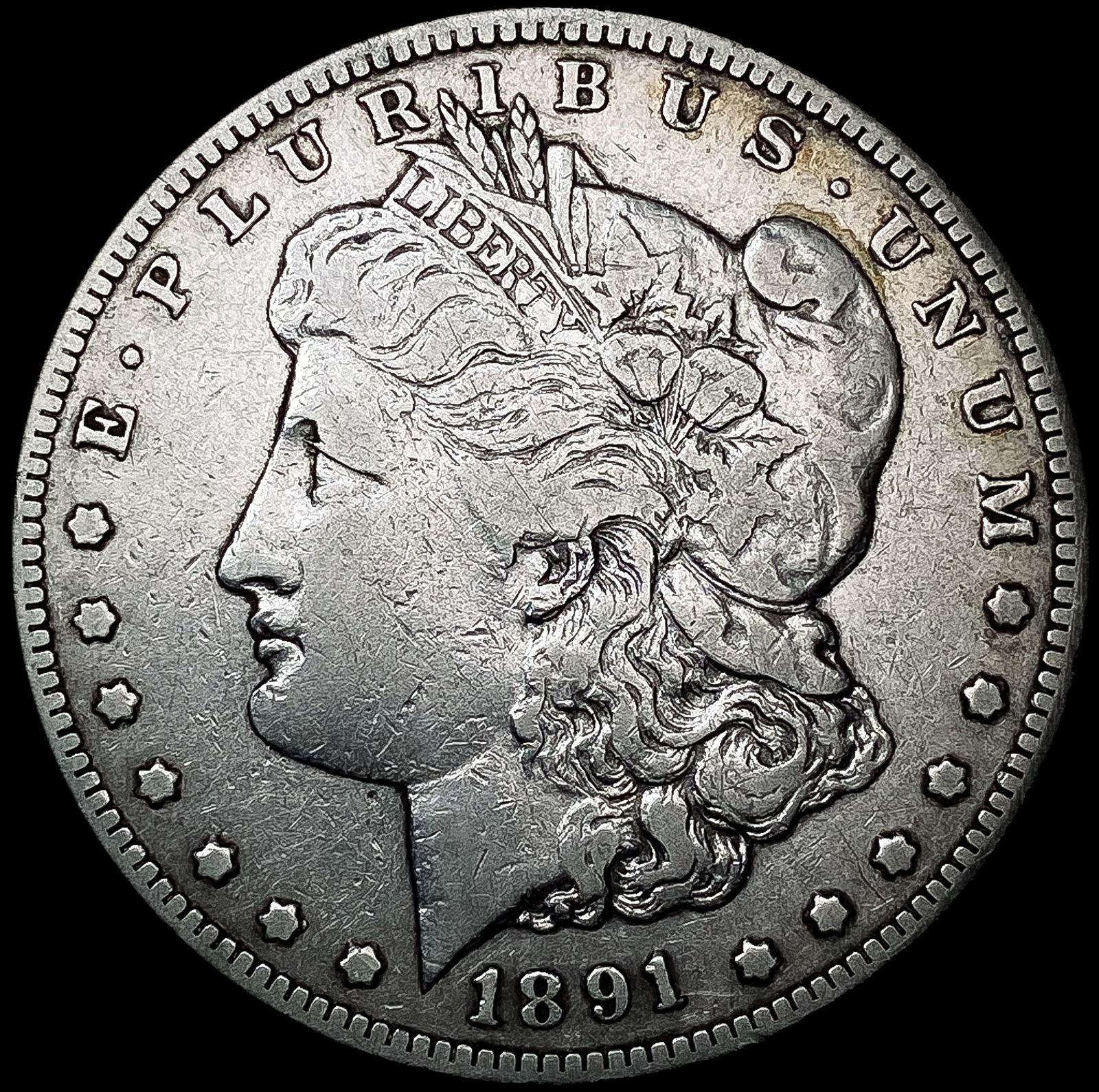 1891-CC Morgan Silver Dollar LIGHTLY CIRCULATED (1 of 2)