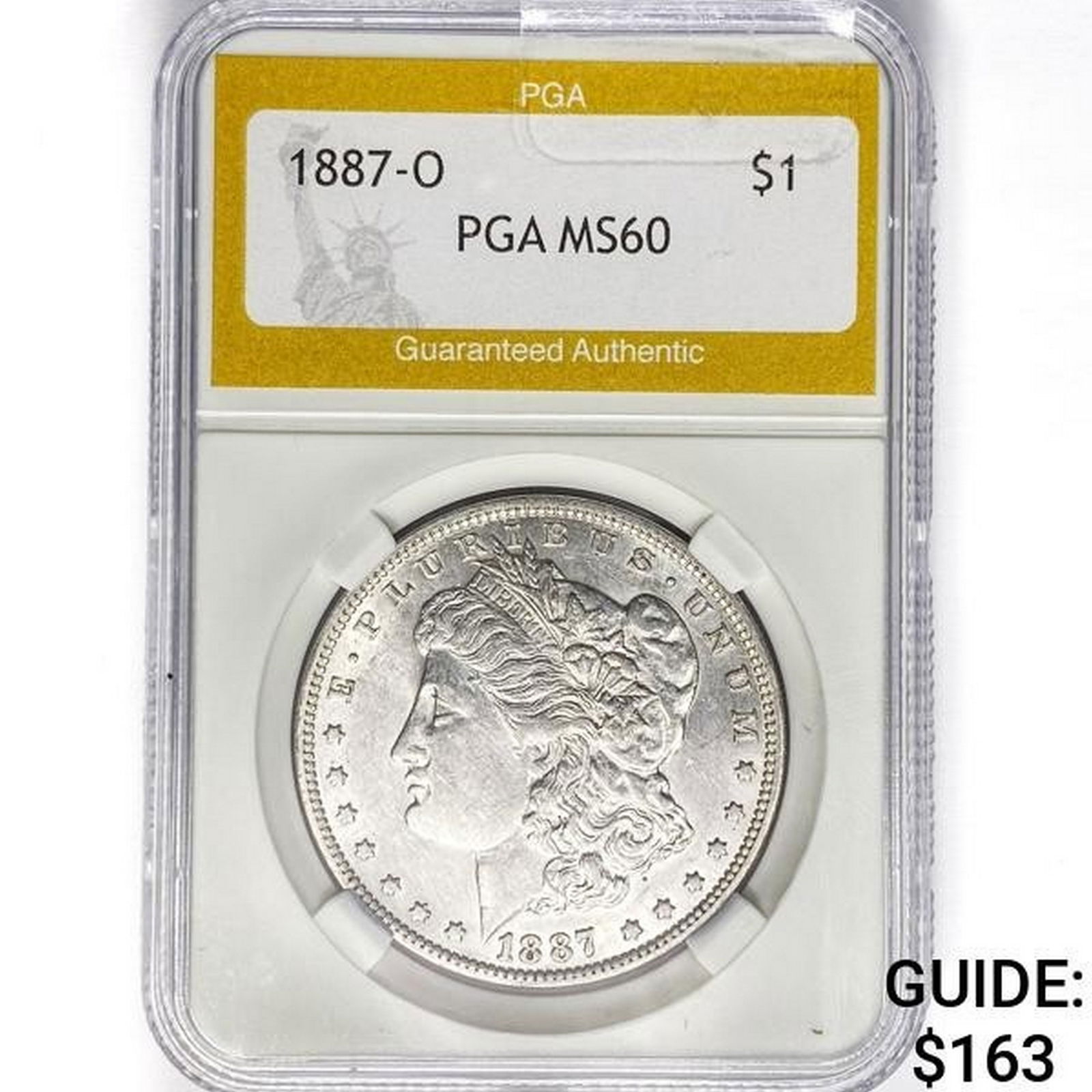 1887-O Morgan Silver Dollar PGA MS60 (1 of 2)
