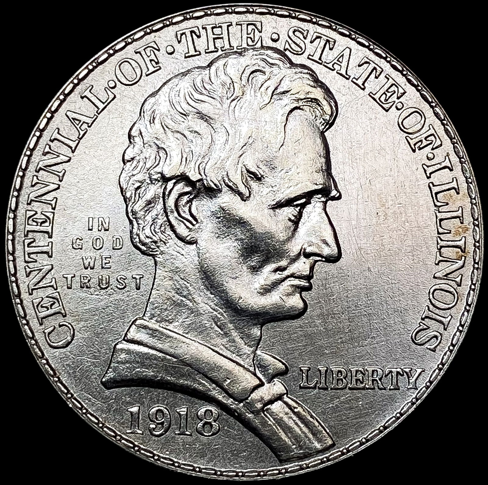 1918 Illinois Half Dollar HIGH GRADE (1 of 2)