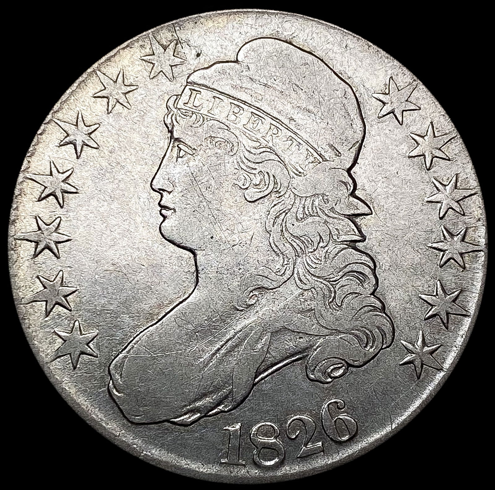 1826 Capped Bust Half Dollar LIGHTLY CIRCULATED (1 of 2)