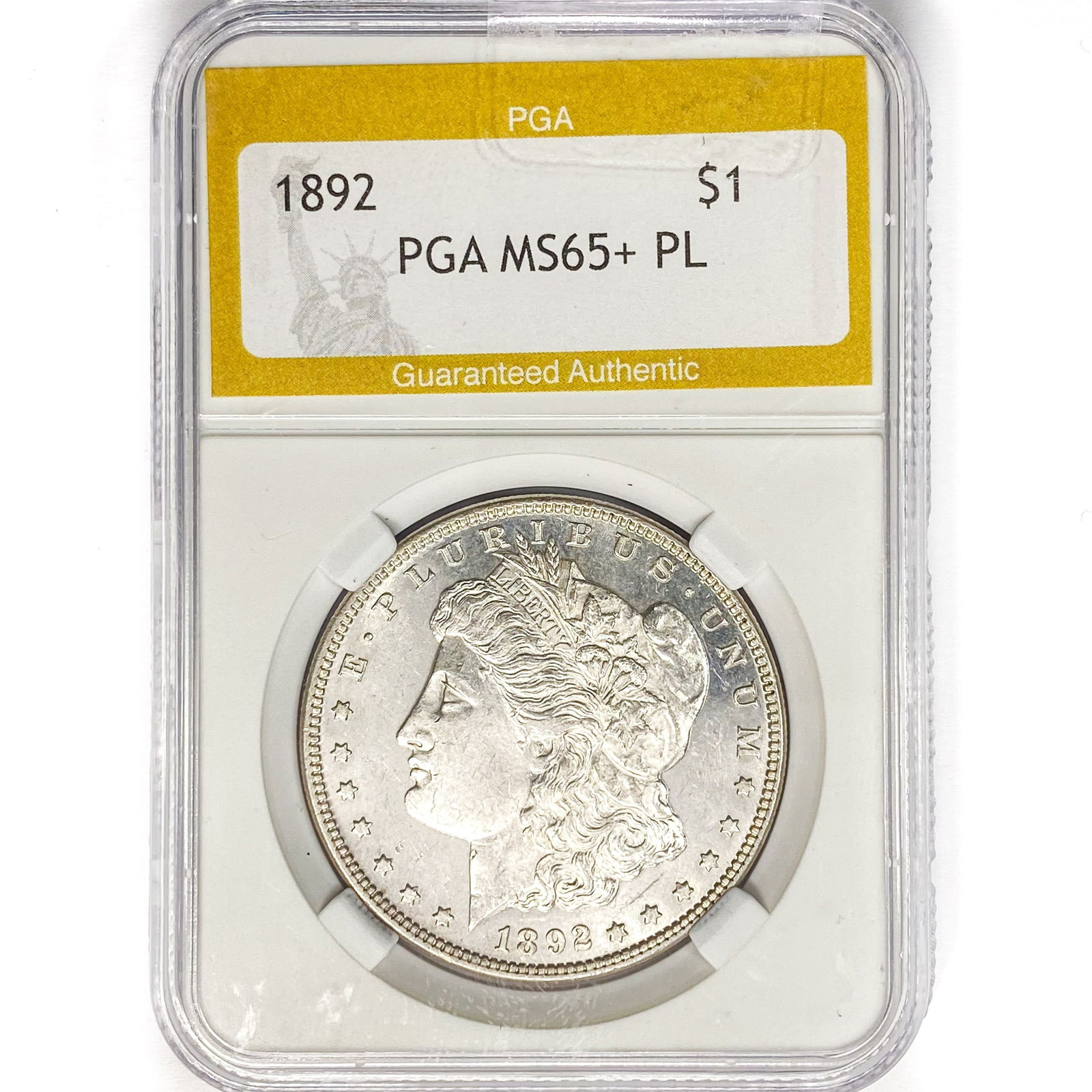 1892 Morgan Silver Dollar PGA MS65+ PL (1 of 2)