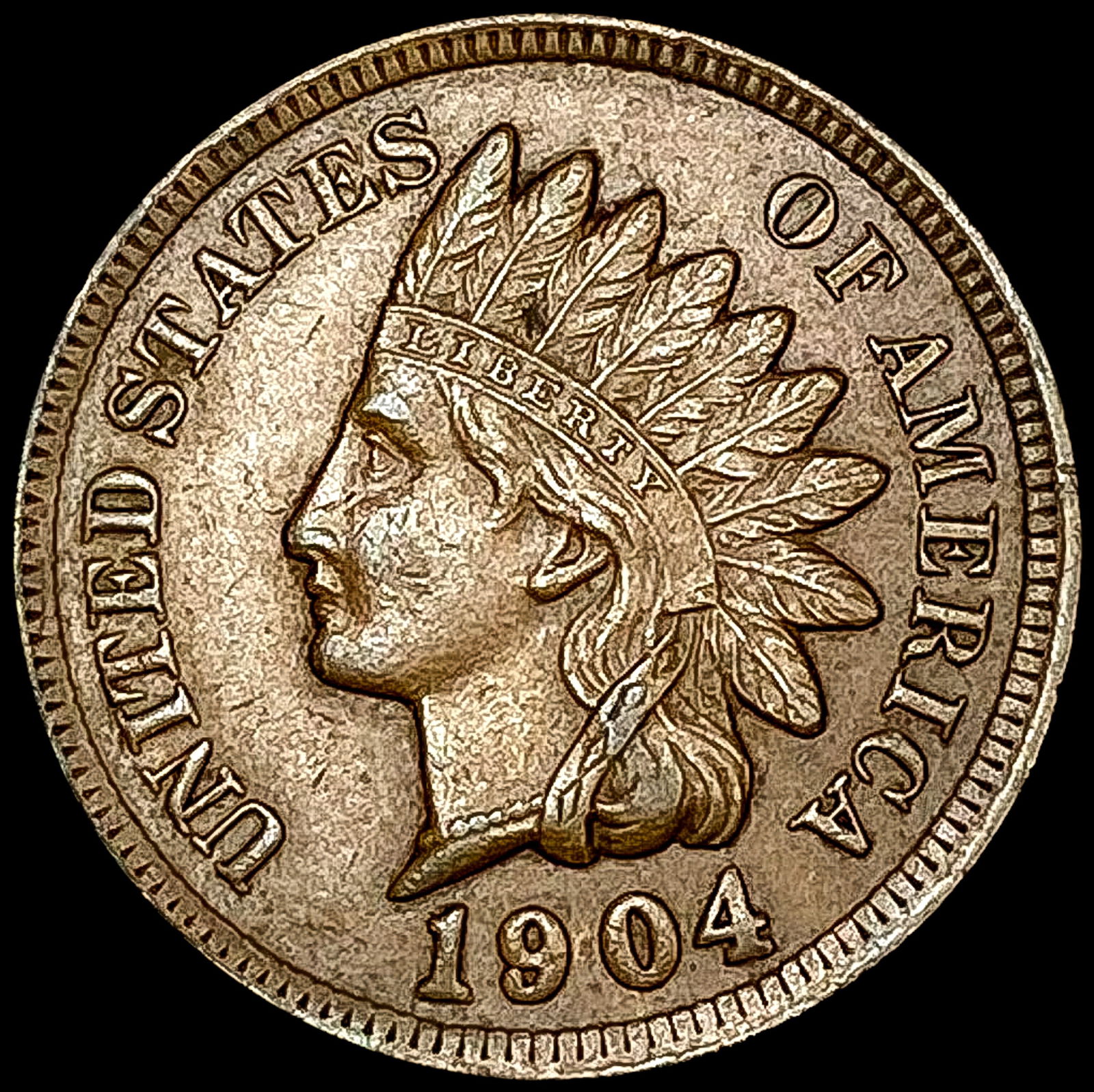 1904 Indian Head Cent CLOSELY UNCIRCULATED (1 of 2)