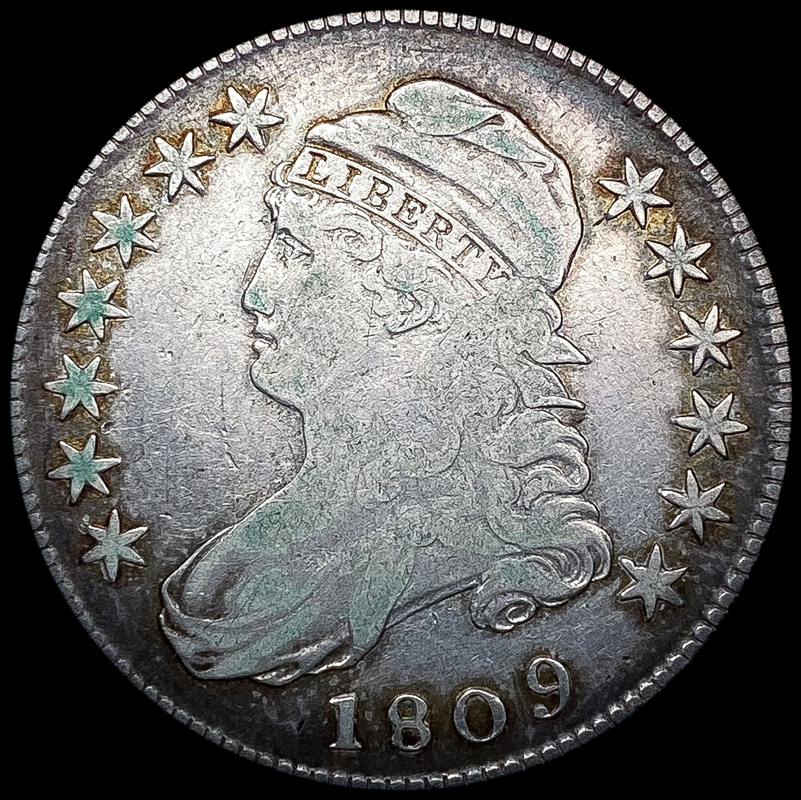 1809 Capped Bust Half Dollar LIGHTLY CIRCULATED (1 of 2)