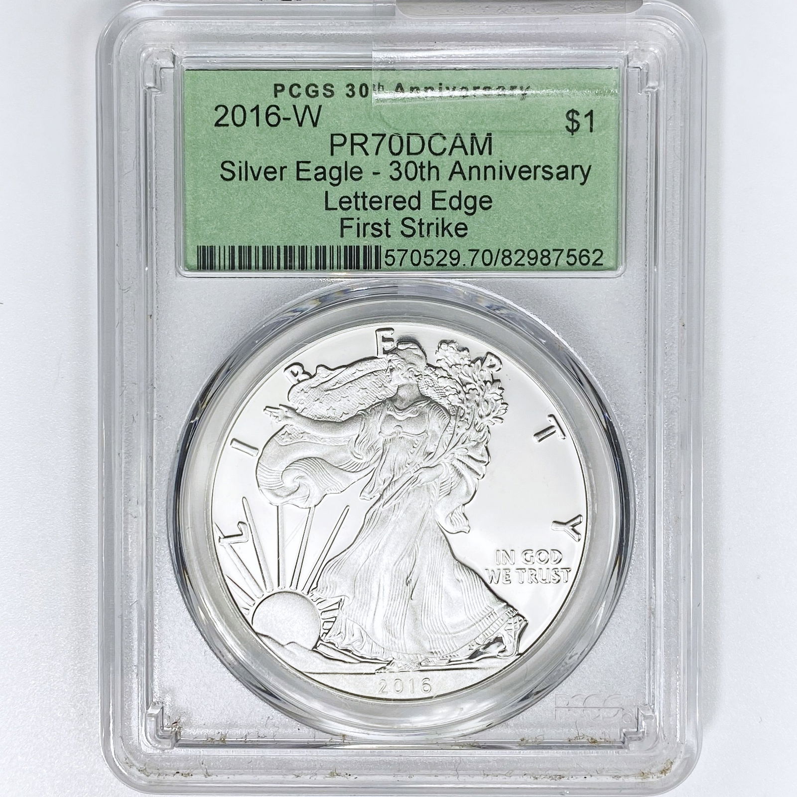 2016-W A.S.E. PCGS PR70 DCAM Lettered Edge (1 of 2)