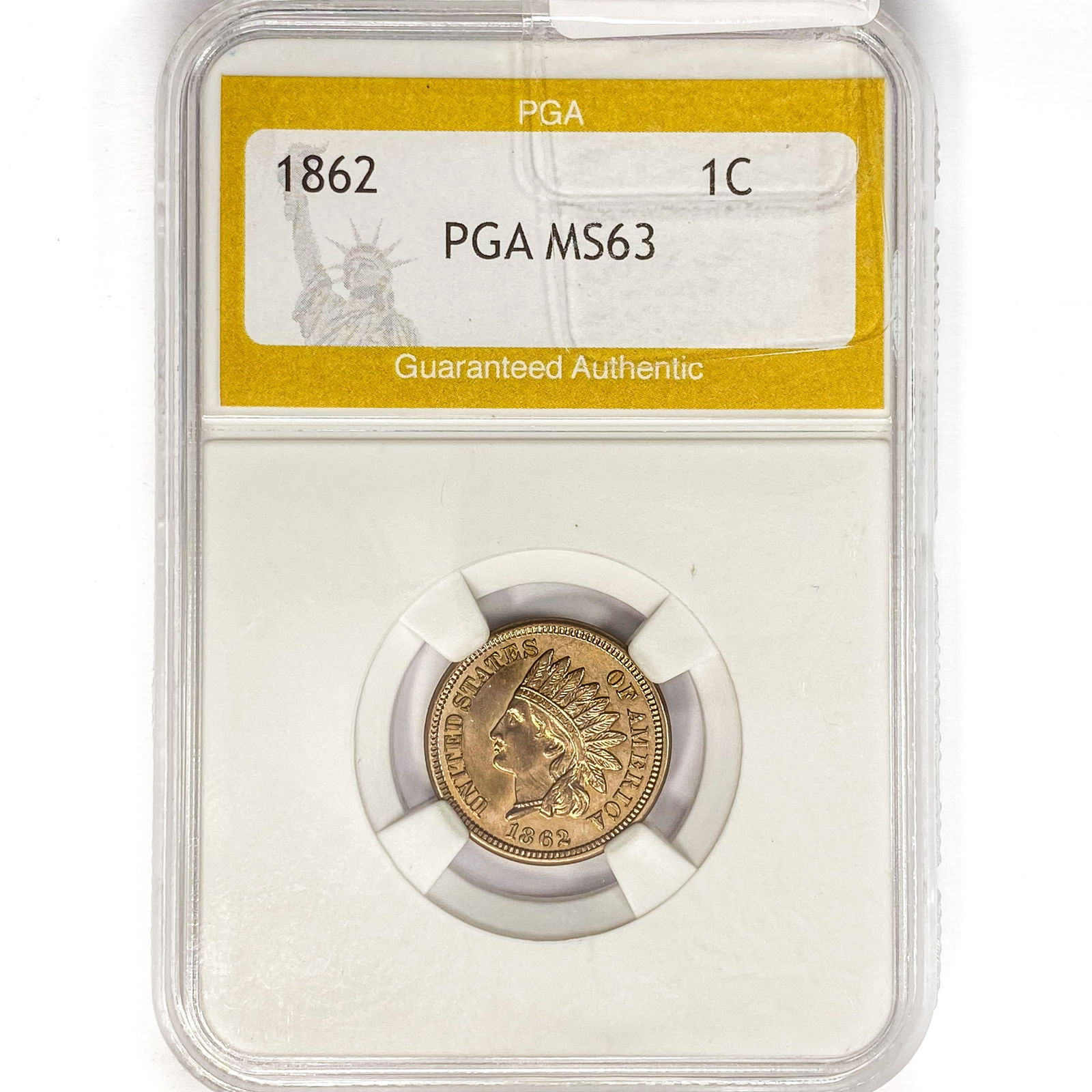 1862 Indian Head Cent PGA MS63 (1 of 2)