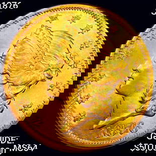 1876-S $20 Gold Double Eagle CHOICE BU: 1876-S $20 Gold Double Eagle CHOICE BU