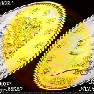 1834 $2.50 Gold Quarter Eagle UNCIRCULATED: 1834 $2.50 Gold Quarter Eagle UNCIRCULATED
