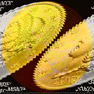 1873-CC $20 Gold Double Eagle UNCIRCULATED +: 1873-CC $20 Gold Double Eagle UNCIRCULATED +