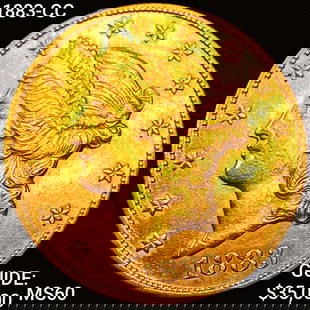 1883-CC $20 Gold Double Eagle: 1883-CC $20 Gold Double Eagle CHOICE AU